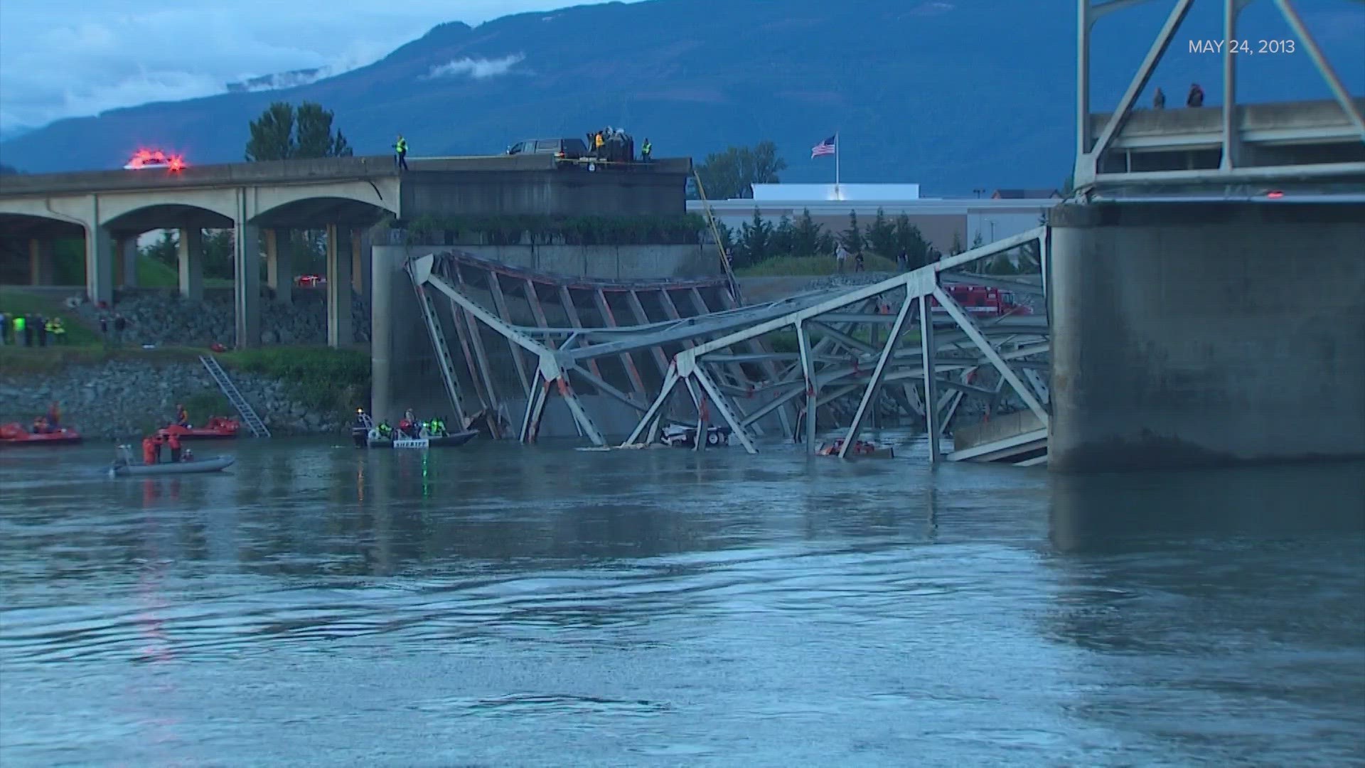It's been 10 years since the Interstate 5 bridge over the Skagit River collapsed, plunging three people and two vehicles into the water below.