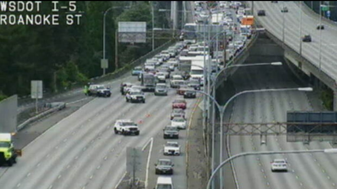 Both directions of I-5 reopen again through downtown Seattle after ...