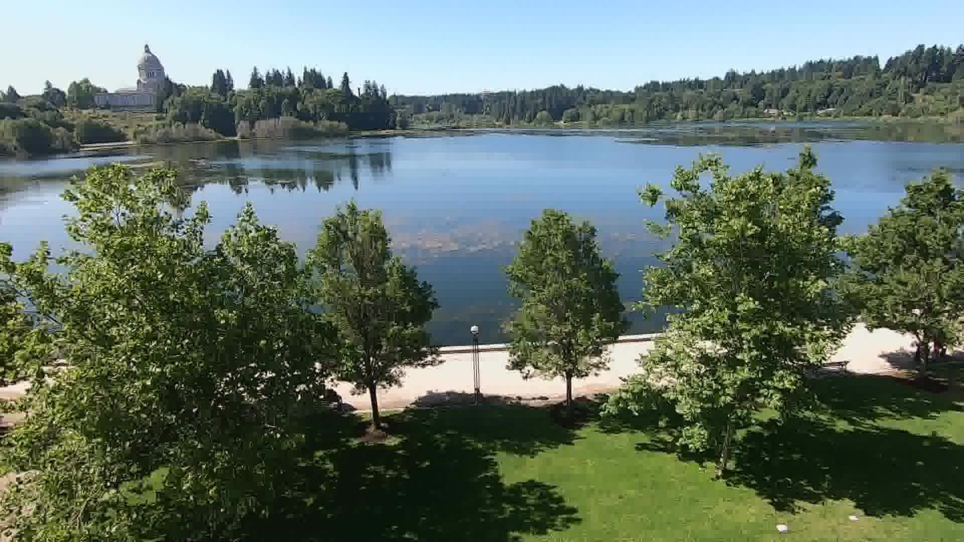 The Olympia lake, once open for swimming and boating, has been closed to public use for more than a decade.