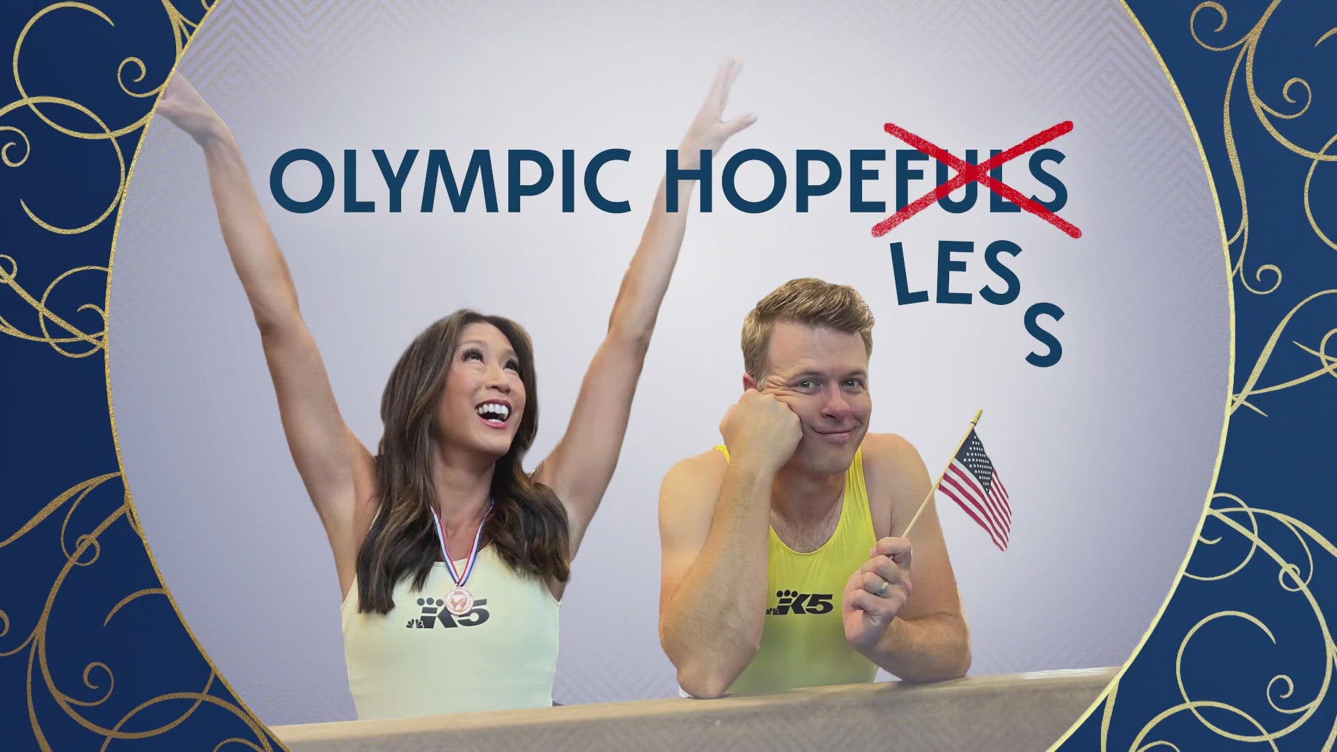 Jake and Mimi finish Olympic Hopeless for the 2024 Olympics with artistic swimming