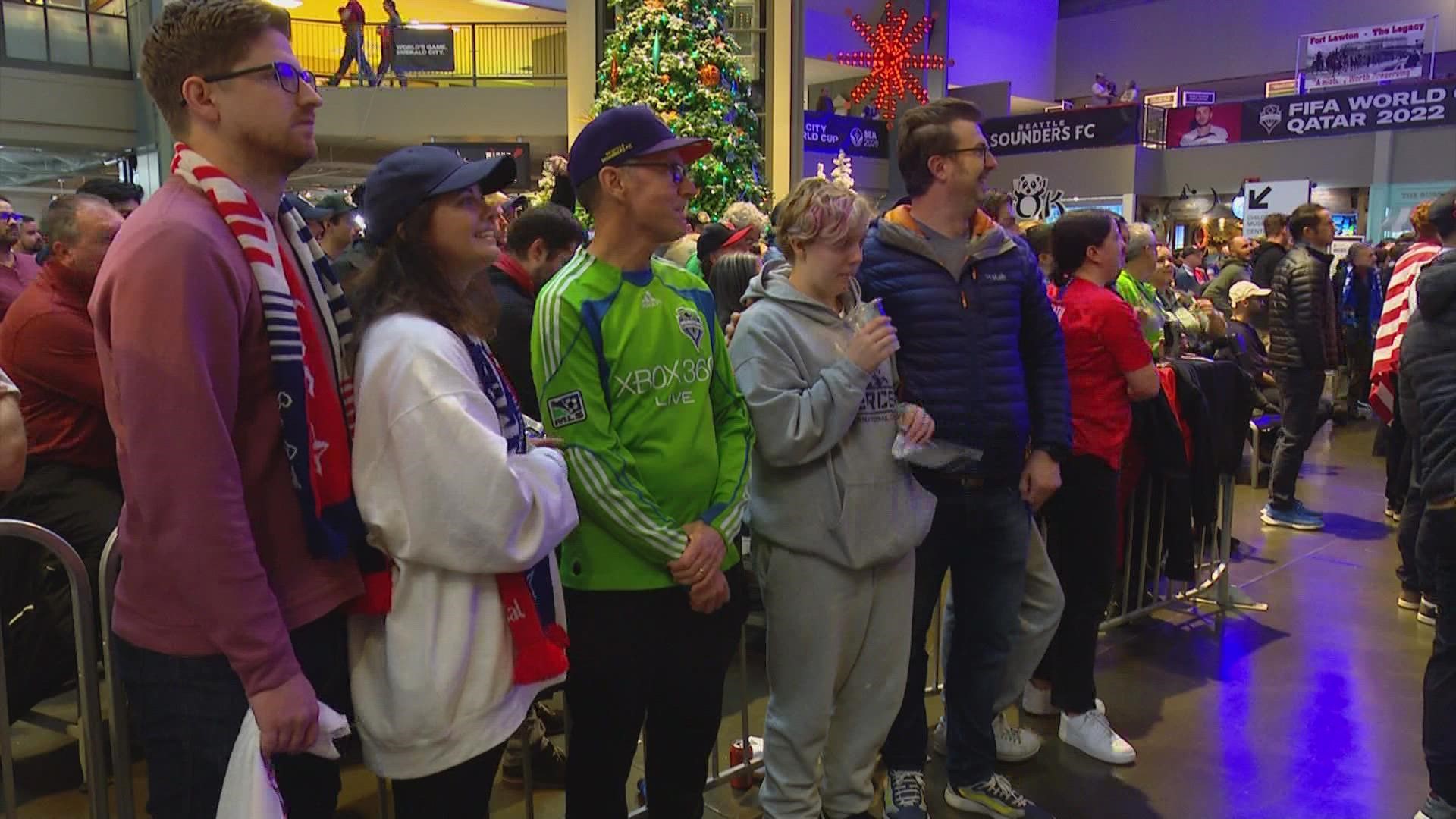 Watch parties were held around the city when the U.S. men's national soccer team played England on Nov. 25.