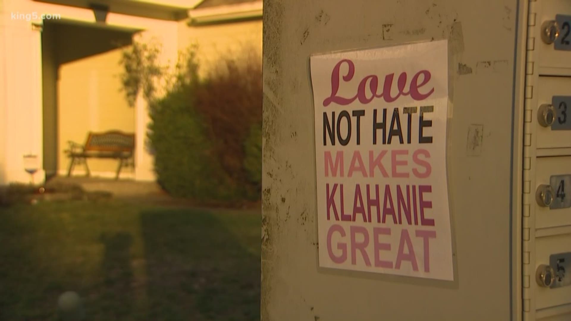 Vandals hit several locations in the Klahanie neighborhood of Sammamish. KING 5's Amy Moreno talked with victims and neighbors about how they want to stand-up to the hate.