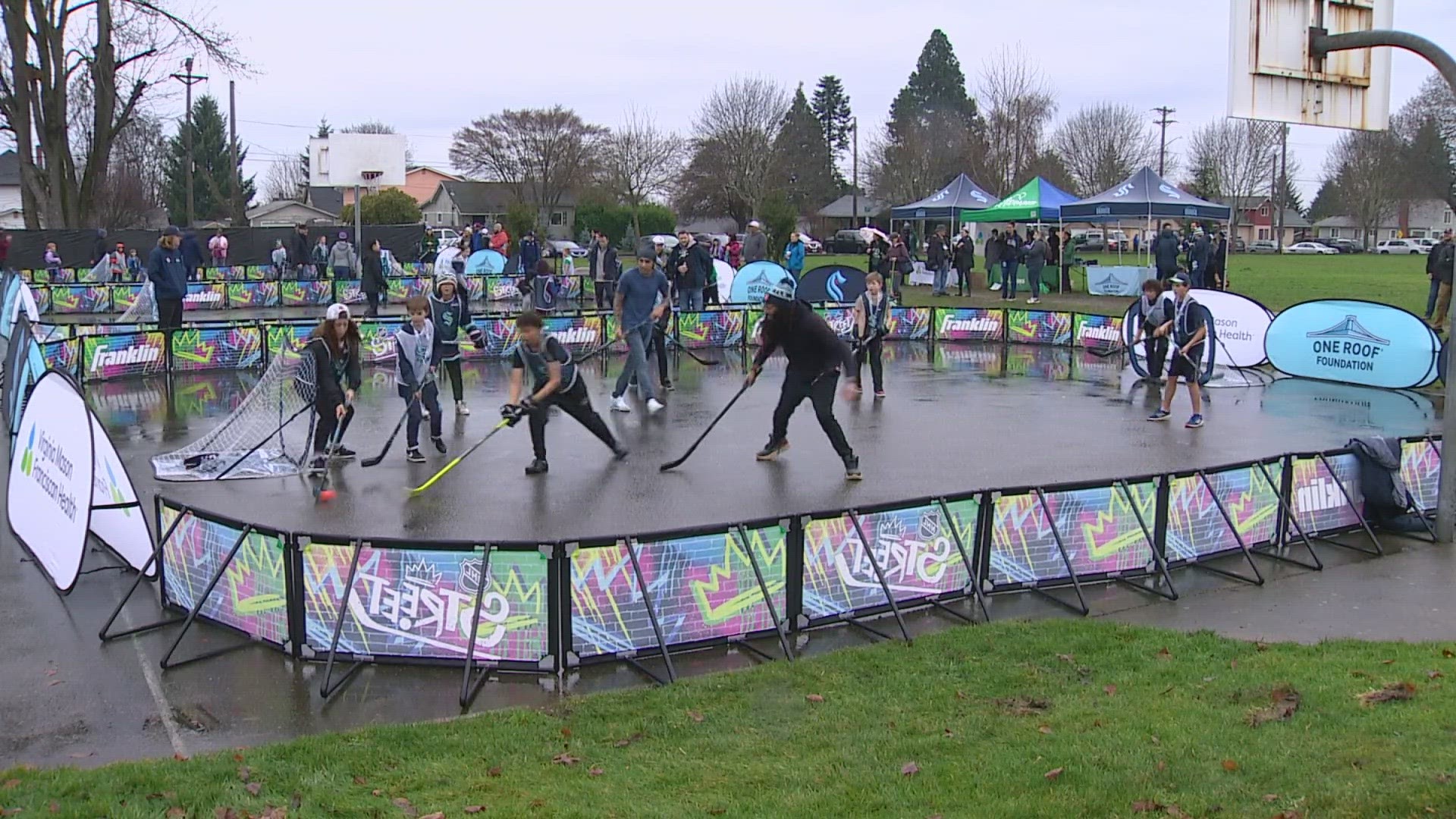 Seattle Kraken teams up with NHL and local partners to refurbish Tacoma park