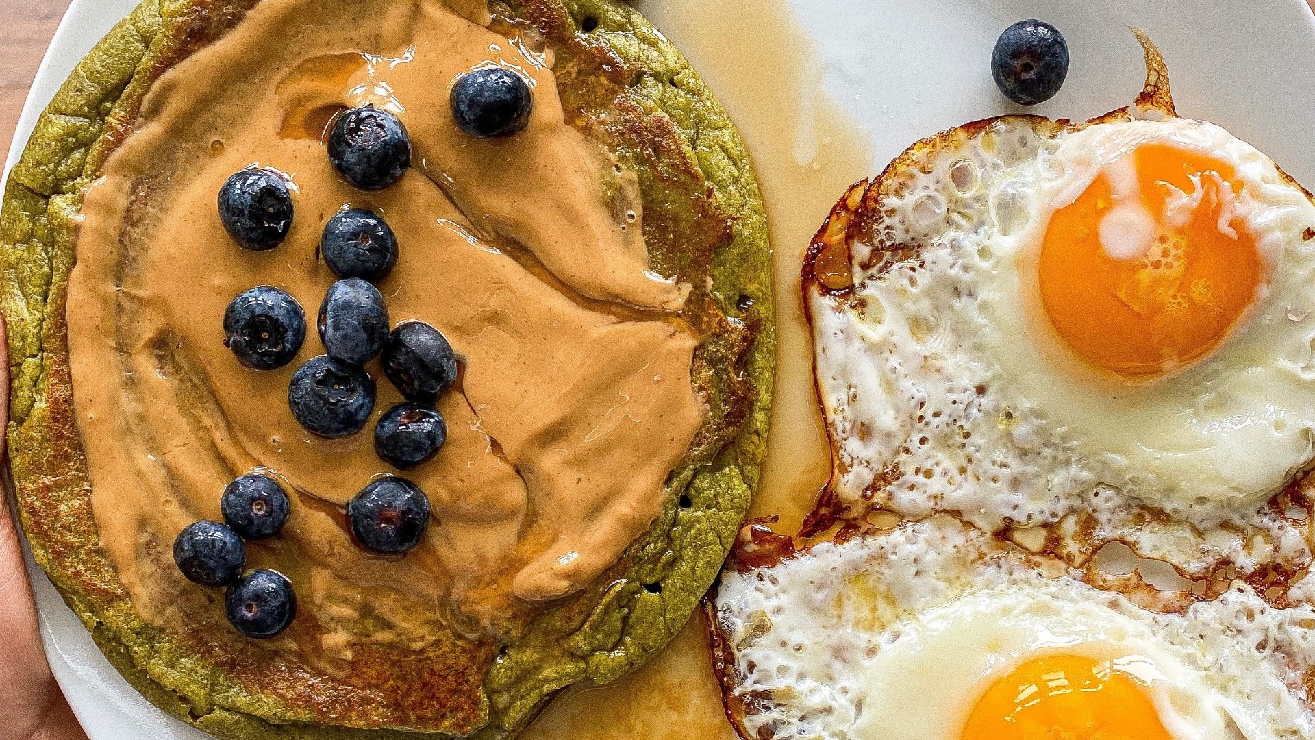 Made in a blender these pancakes are delicious, healthy, and easy to make. Nutrition Coach Lauren Chambers shares the recipe with us.