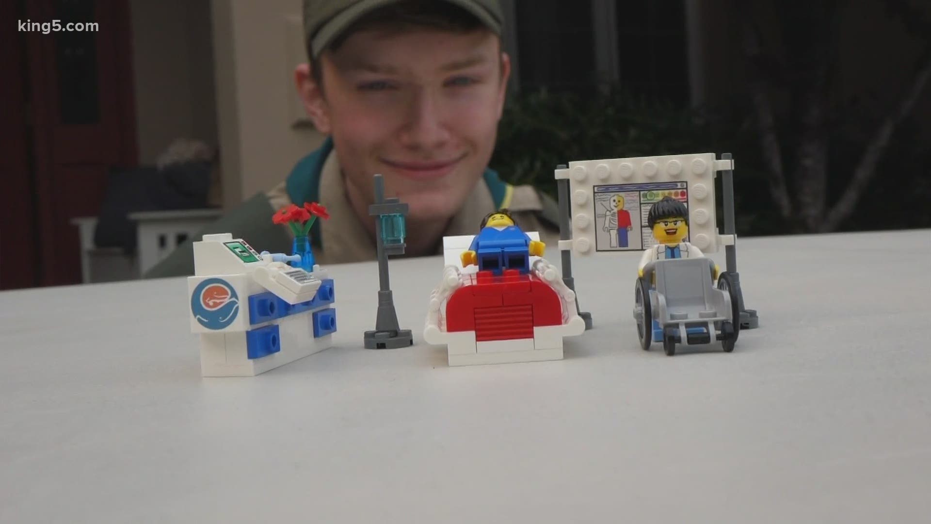 After his sister had cancer treatment at Seattle Children's, Jack Haines set out to make customized LEGO kits of the hospital to make it less scary for other kids.