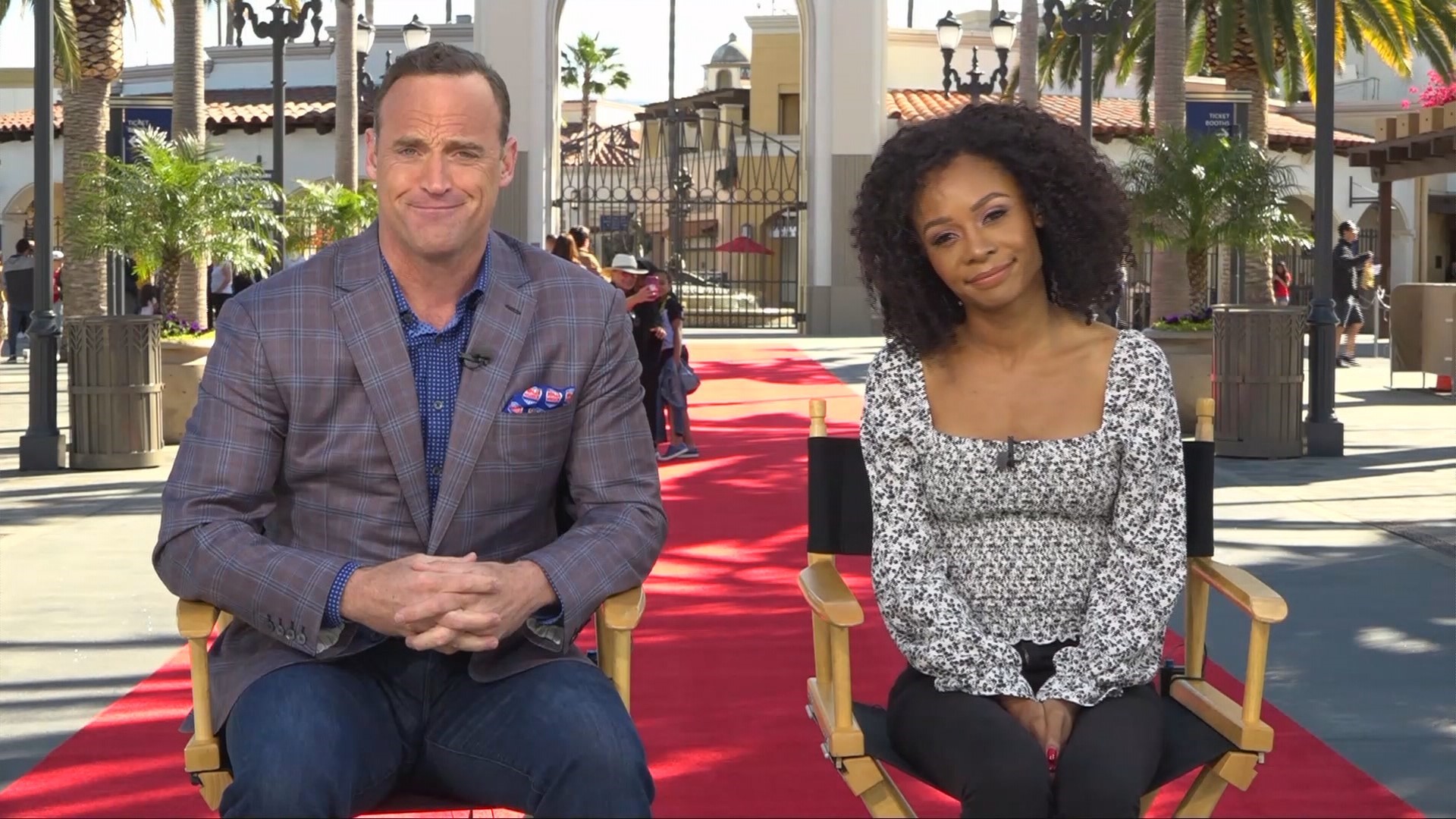 Hosts Matt Iseman and Zuri Hall talk hosting the show from an indoor venue for the first time ever. Facilities provided by NBC.