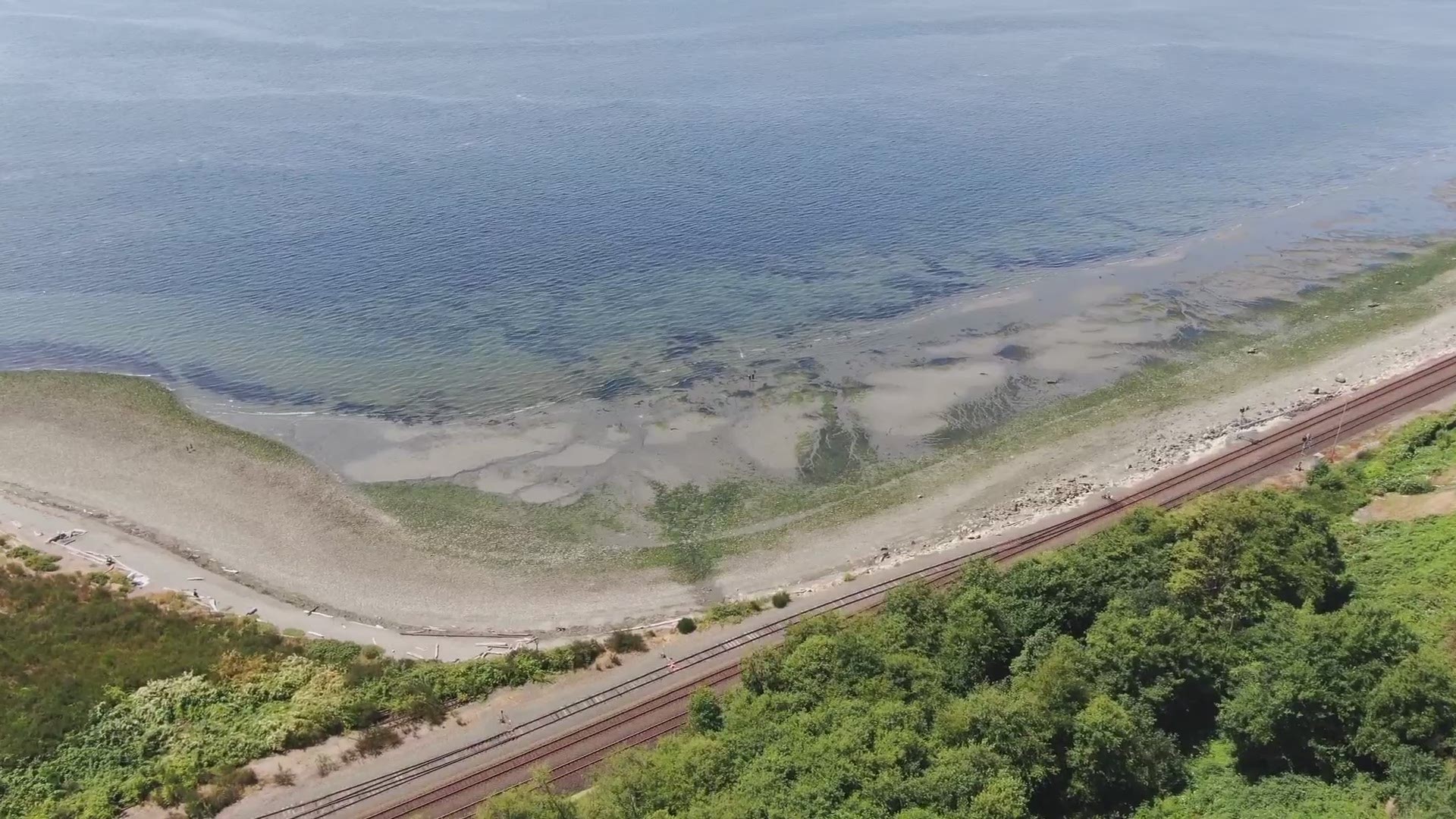 Take in a bird's-eye view of Richmond Beach Park in Shoreline on July 23, 2020.