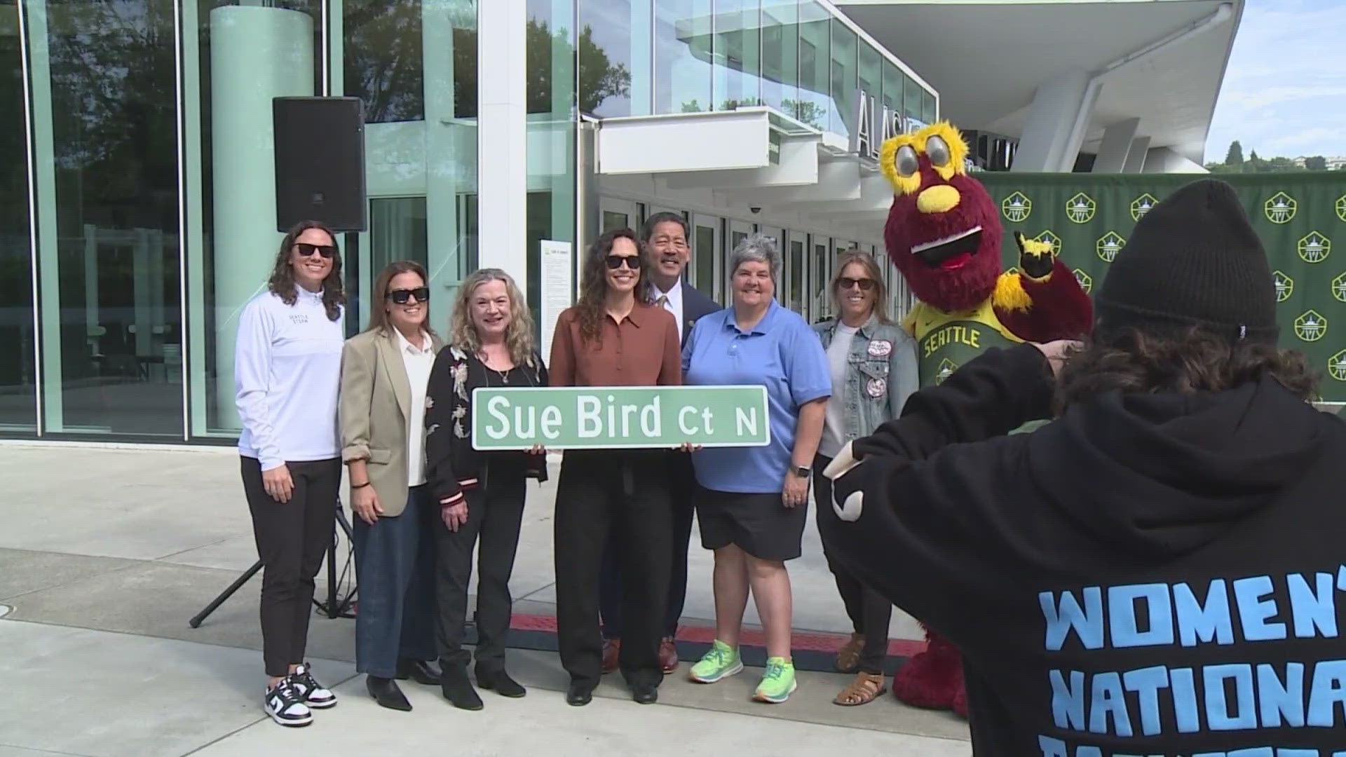 The Storm legend had "Sue Bird Ct." near Climate Pledge Arena named in her honor