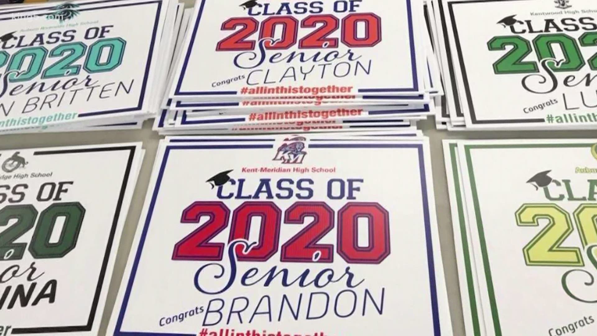 High school seniors missed out when their final year was cut short. But a local sign company is making signs for parents to help celebrate their graduates.