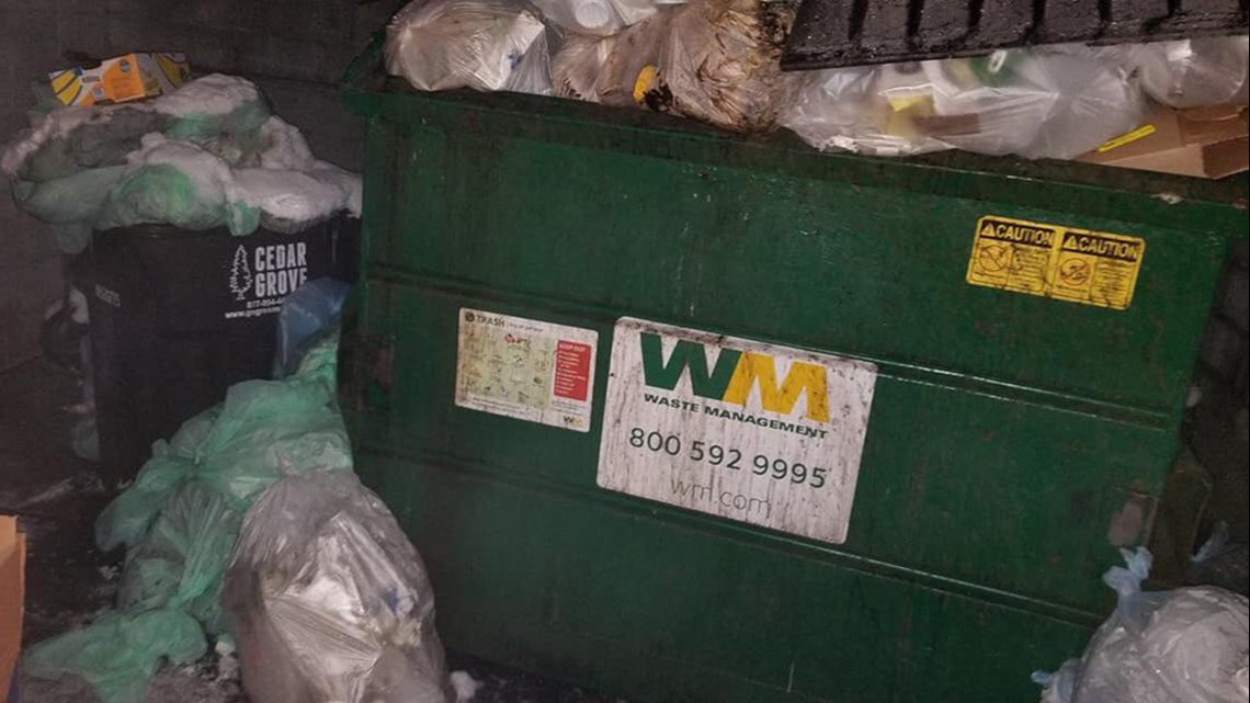 Garbage collection severely delayed by storms nearly back on schedule