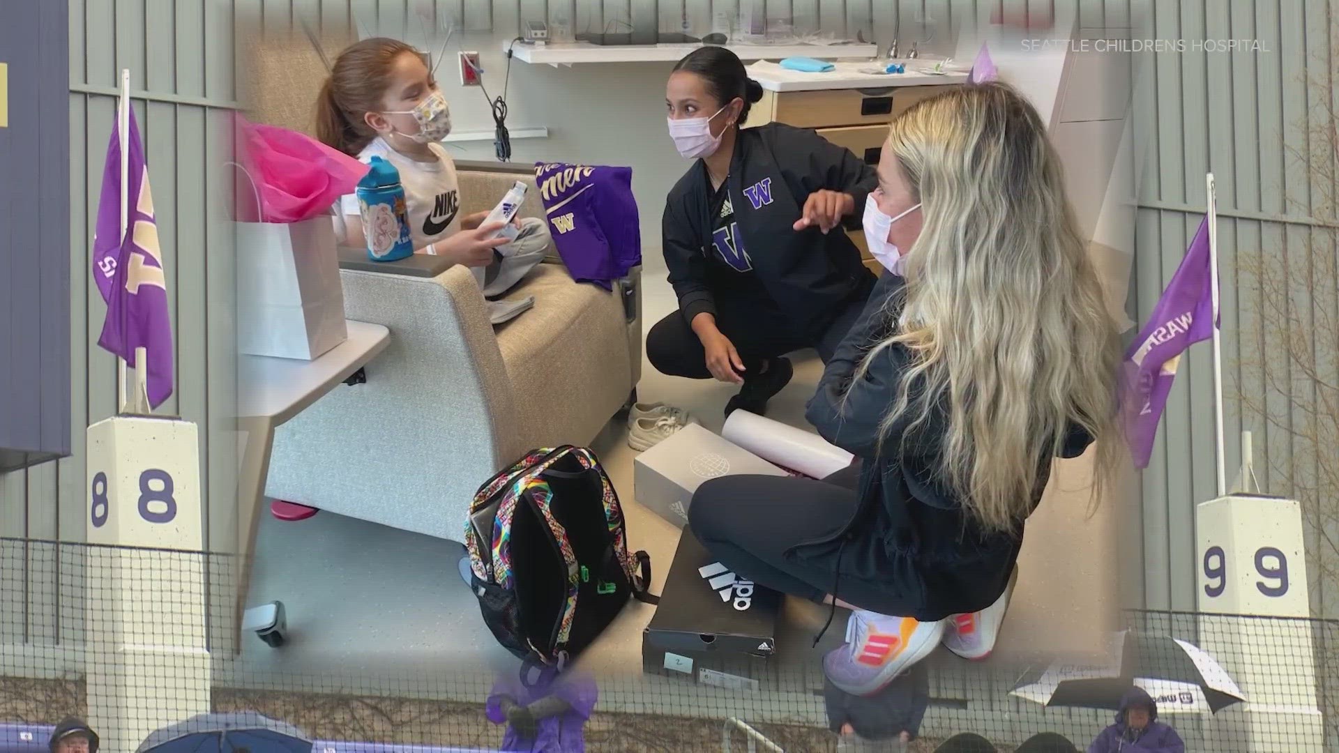 An 11-year-old girl says she's inspired by the University of Washington softball players, but the athletes say they’re inspired by her.