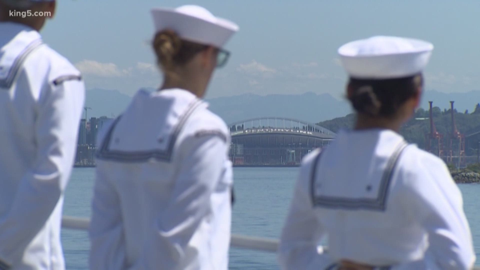 undreds of sailors are visiting Seattle as part of Seafair. For some of them, it's the destination they look forward to the most. KING 5's Ted Land reports.