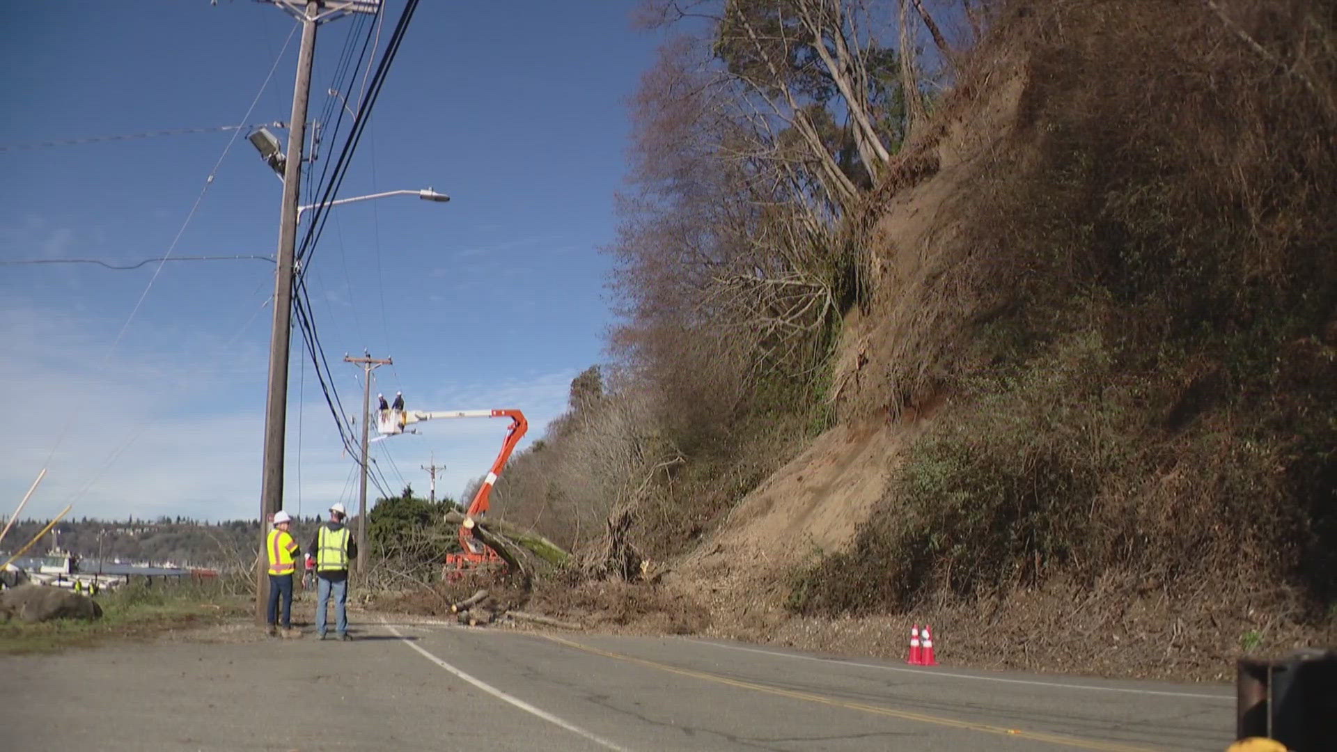City officials said there is no estimated time for reopening the roadway.