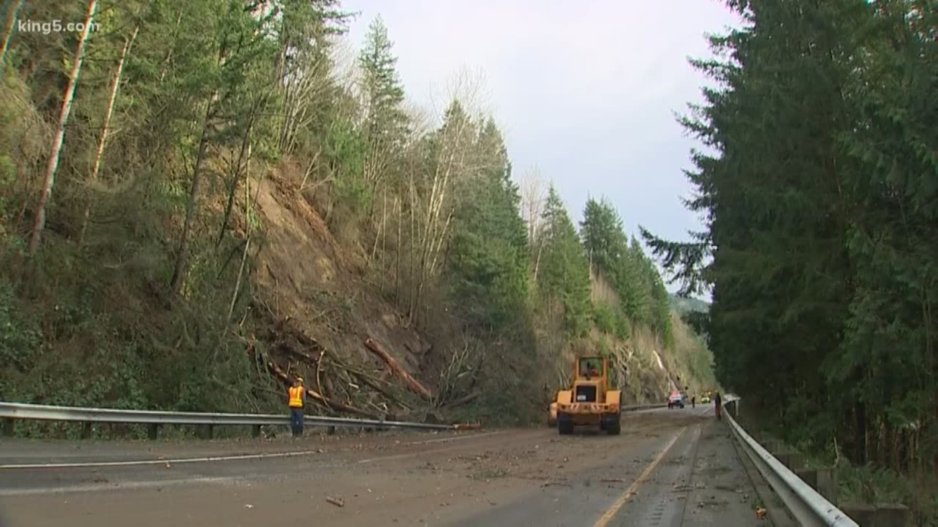 NB I5 reopens hours after landslide blocks highway near Bellingham