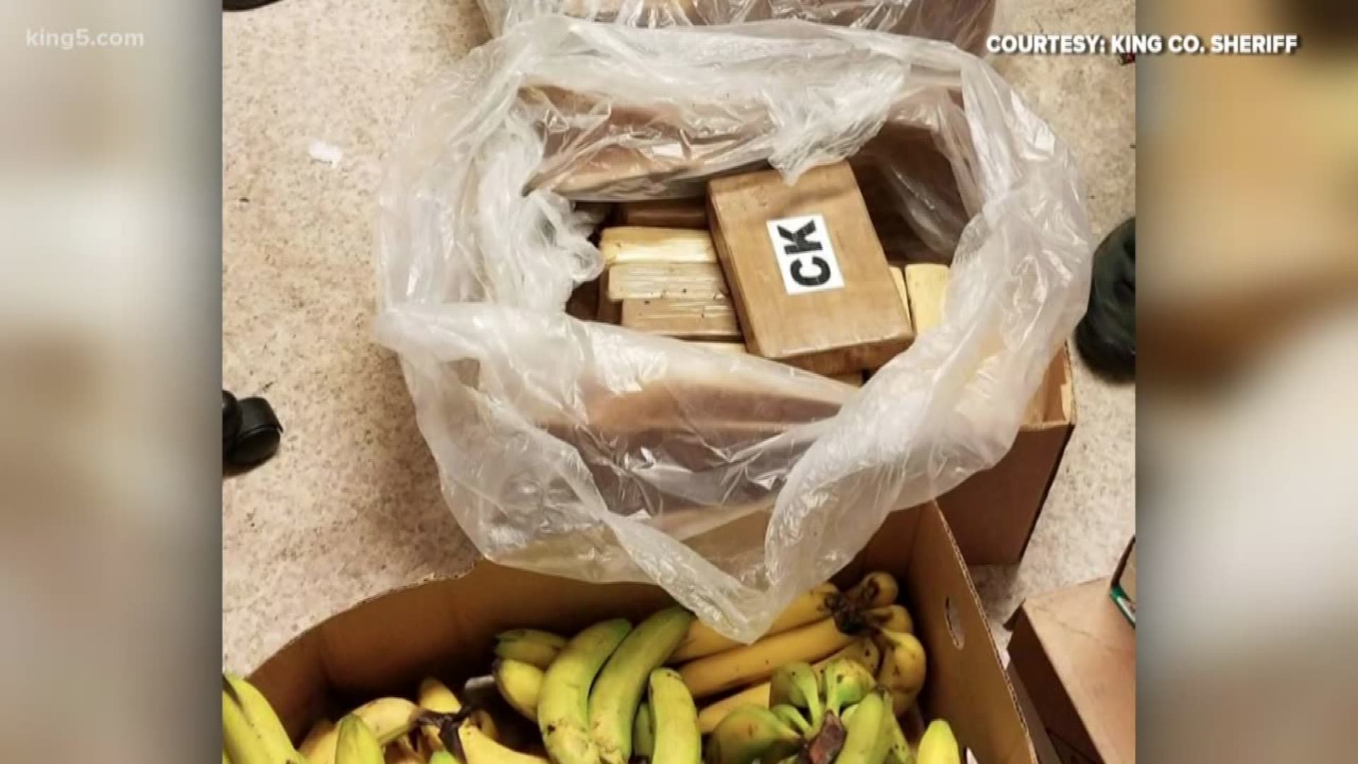 Cocaine valued at more than $1 million was found inside shipments of bananas at three Safeway stores in Western Washington. KING 5's Kalie Greenberg reports.