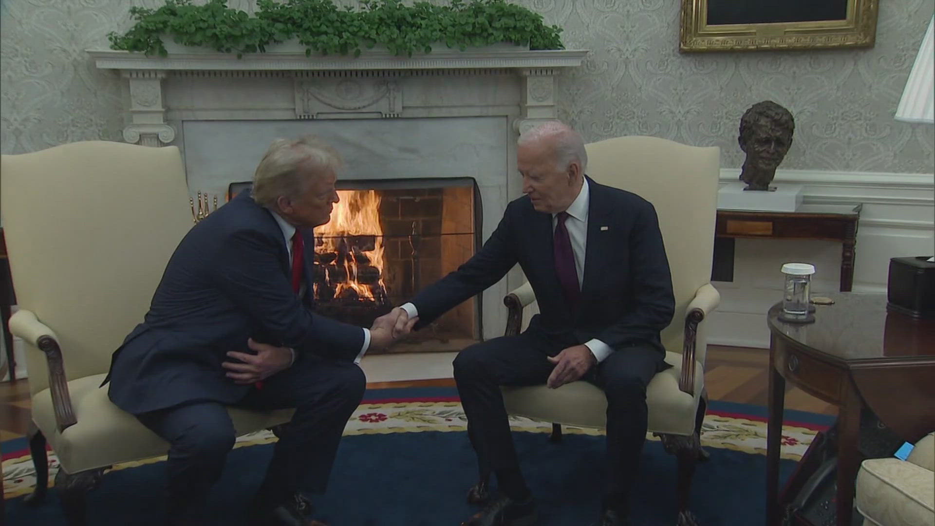 President Joe Biden promised a smooth transition of power as President-elect Donald Trump returns to the White House