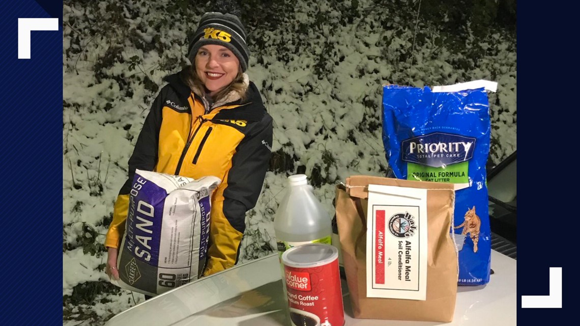 No salt, no problem Alternatives to sidewalk salt during Washington