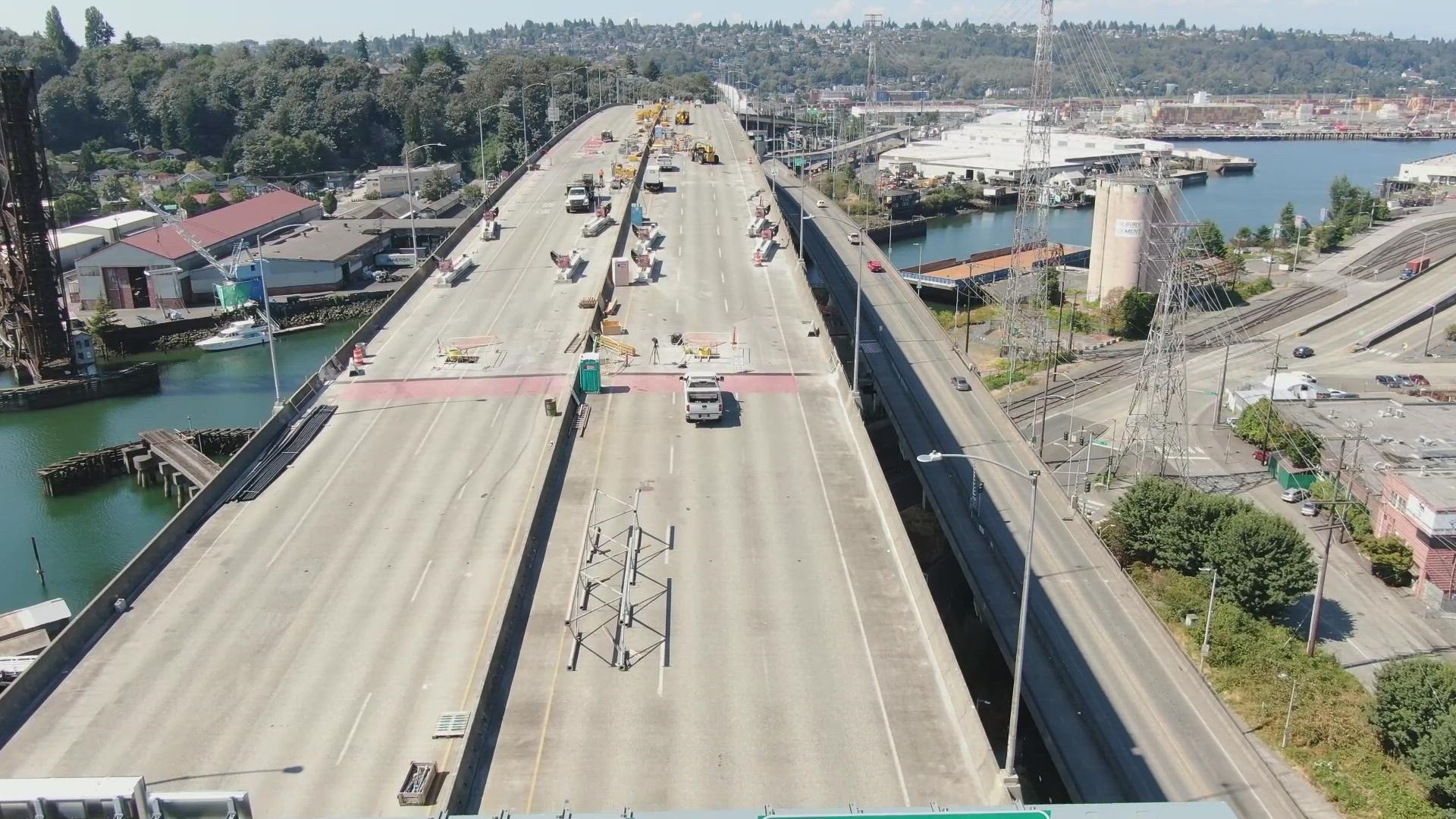 Tour the West Seattle Bridge as construction comes to a close.