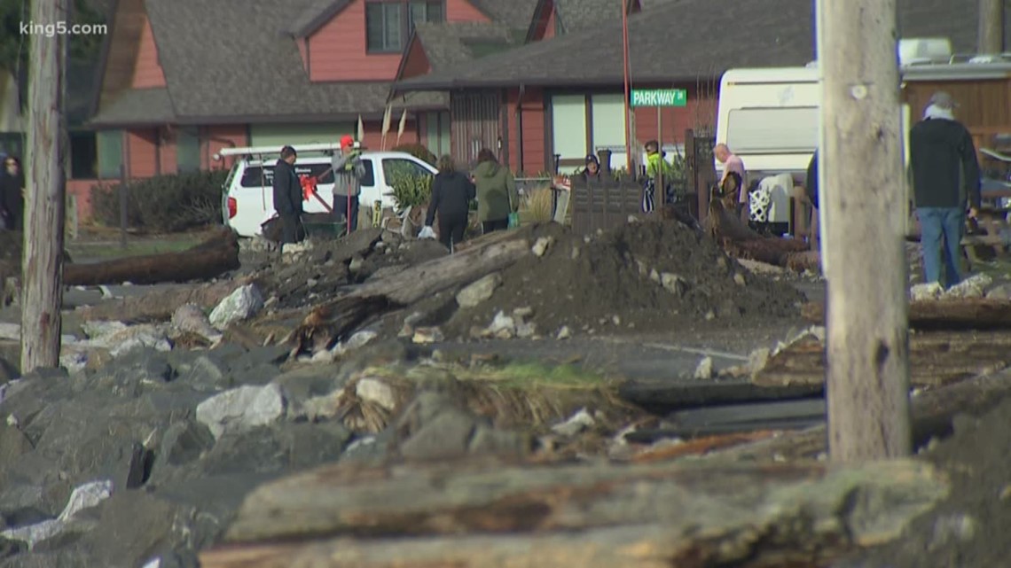 Storm damage in Birch Bay
