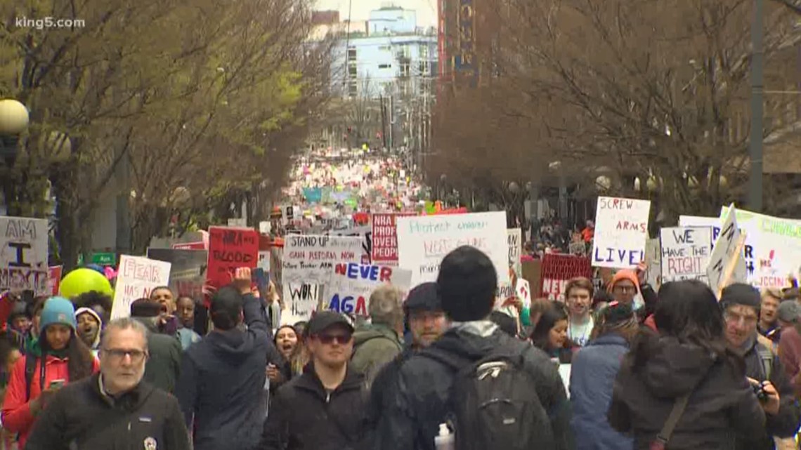 Thousands rally for 'March For Our Lives' in Seattle and across U.S ...