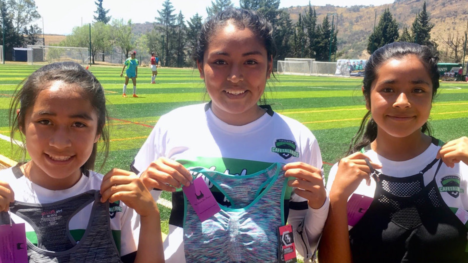The Sports Bra Project donates sports bras to young athletes who don't have access to them.