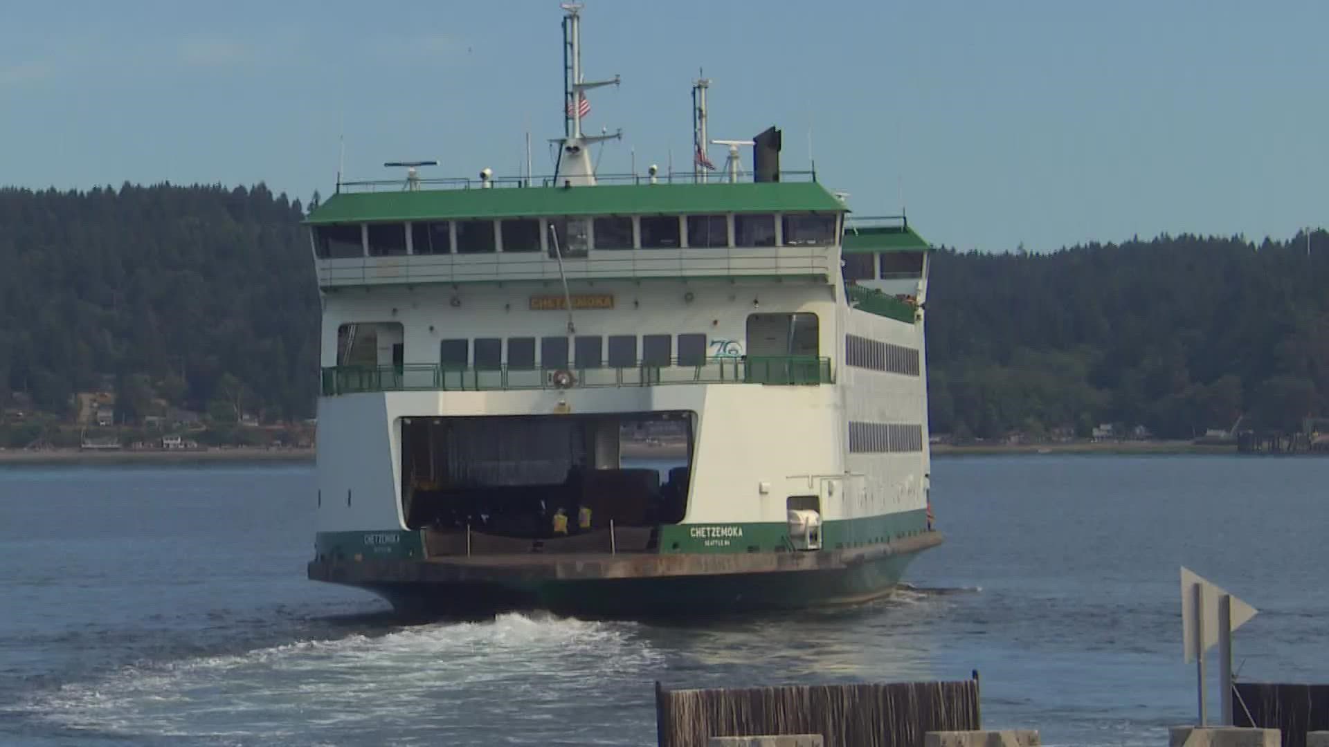 Washington State Ferries is continuing to shift boats and staff around amid a difficult staffing shortage that has left many industries crippled, especially those in