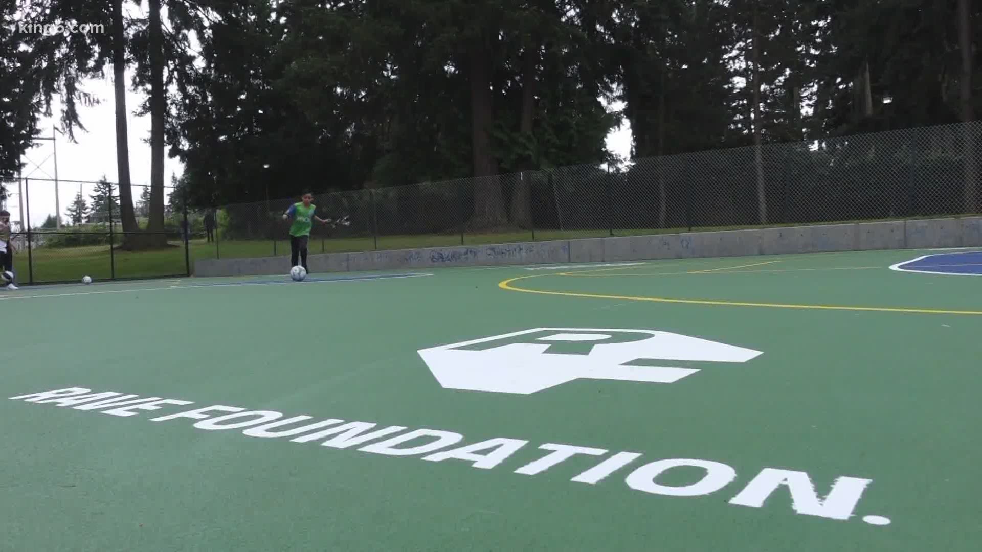 Some of Seattle's most successful sports franchises are teaming up to create a custom space for local kids to celebrate summer. KING 5's Chris Cashman has the story.