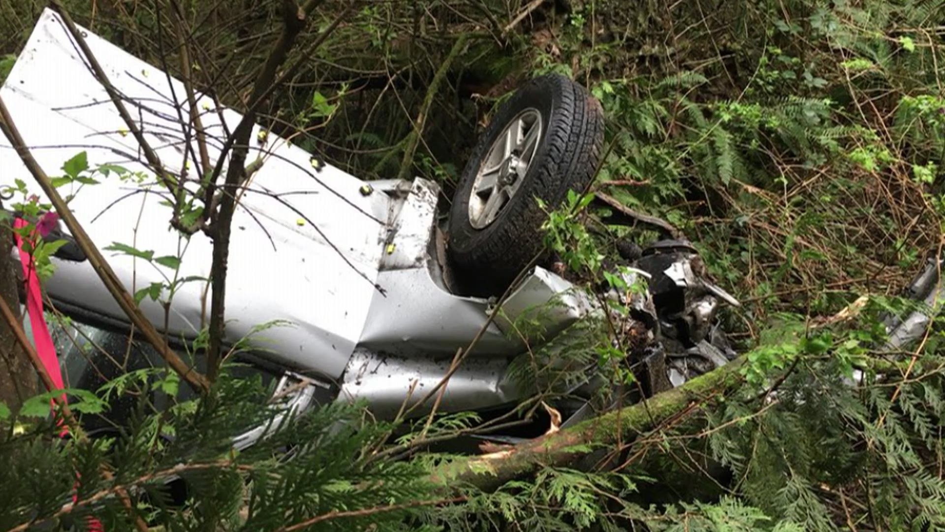 Driver trapped in car for 12 hours after crash on Tiger Mountain