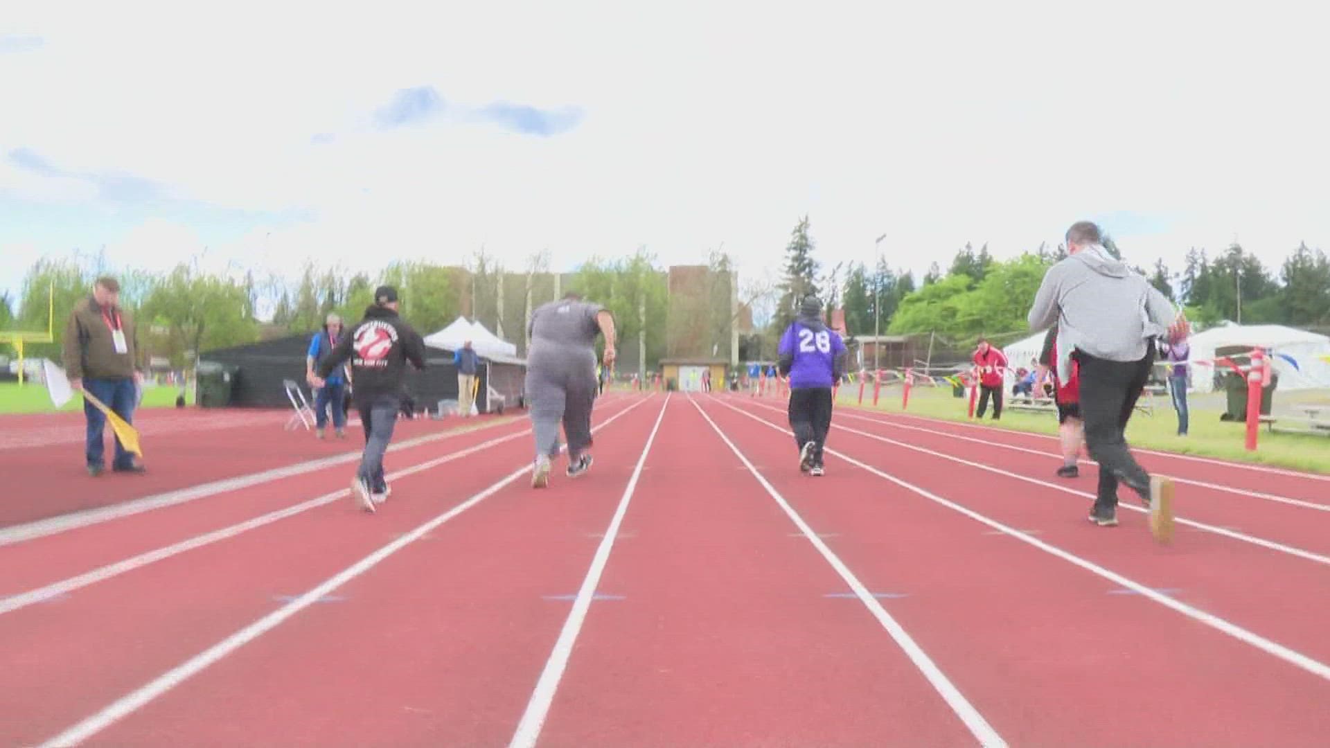 Athletes living with intellectual disabilities competed all weekend long on the Pacific Lutheran University campus in Tacoma.