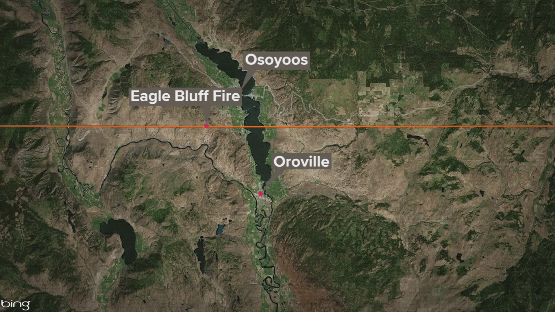 The Eagle Bluff Fire that started near Oroville has grown to more than 5,000 acres.