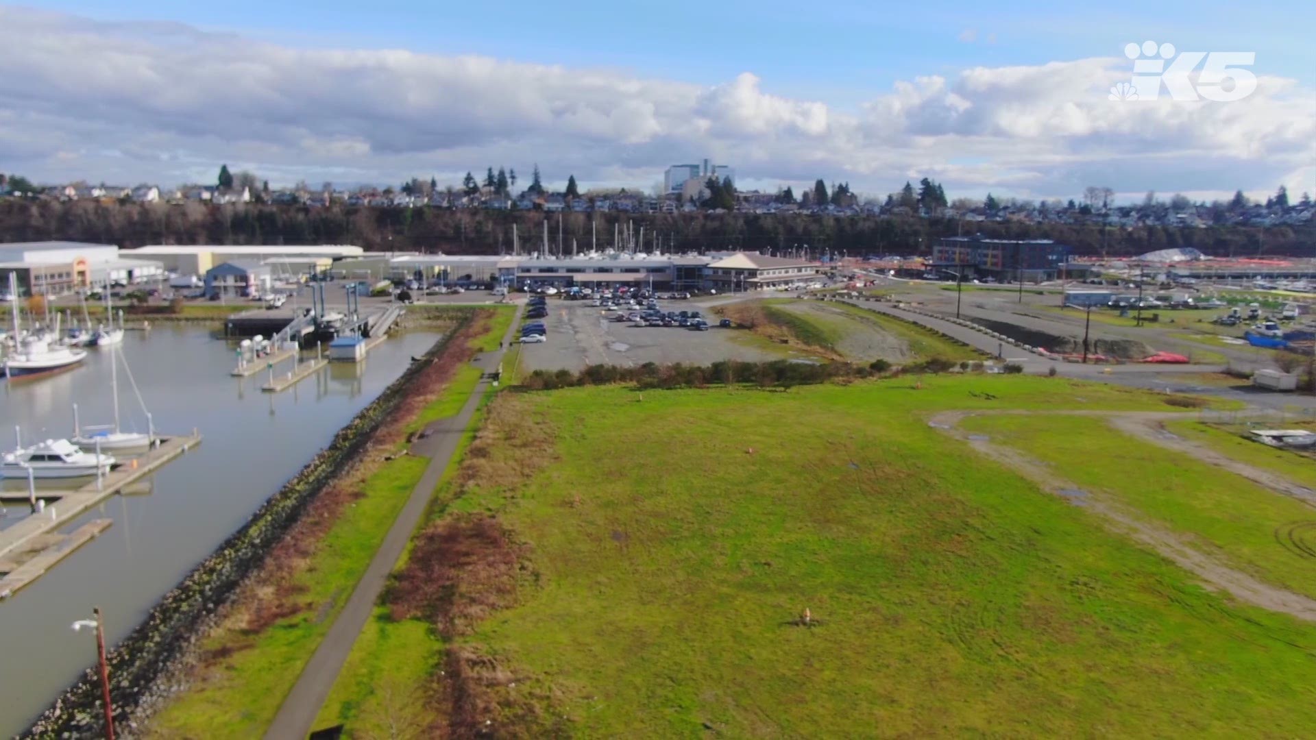 Up to 660 apartments, condos, and townhomes are planned for Everett's waterfront, along with 10 restaurants, an amphitheater, as well as office and retail space.