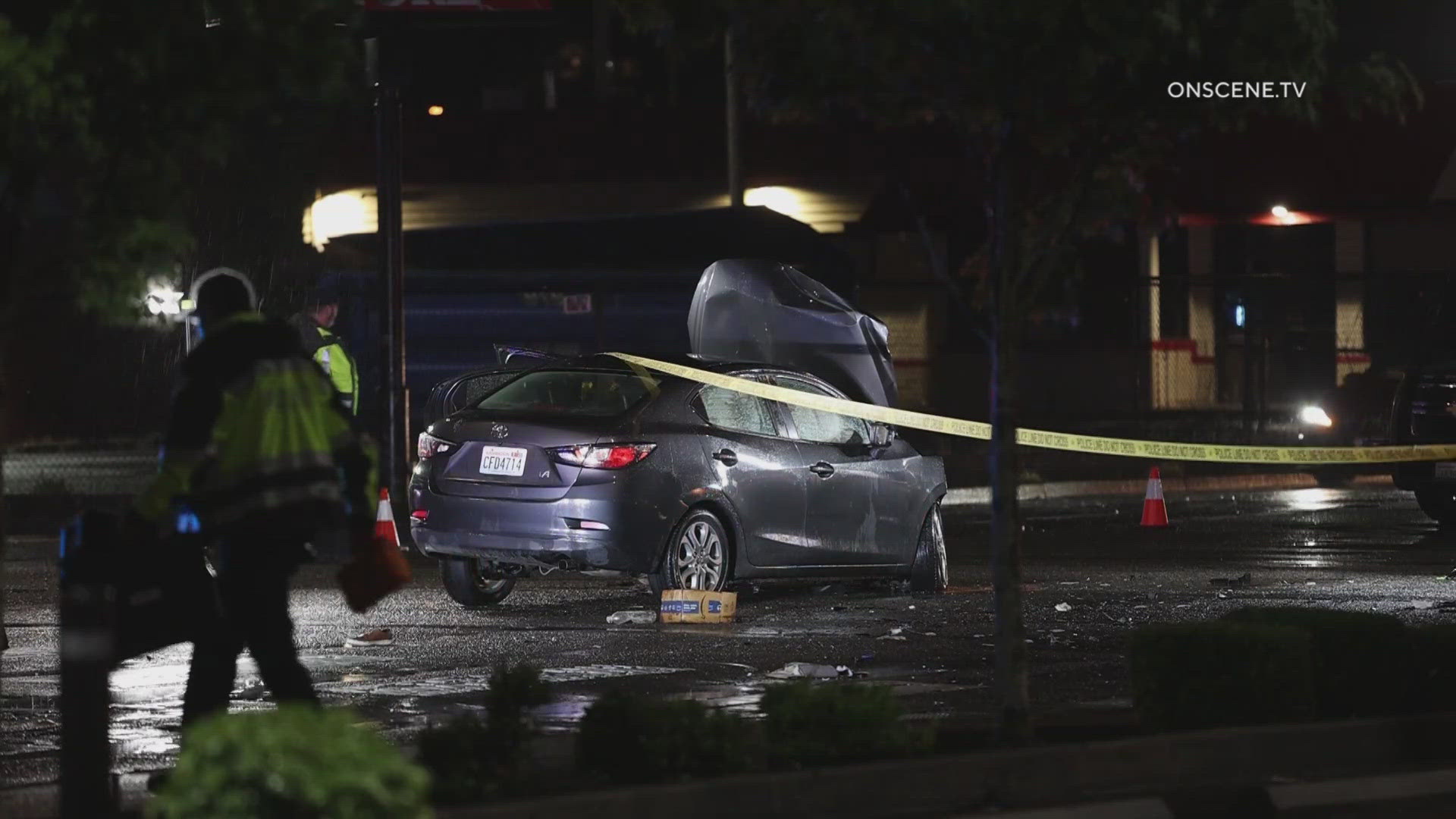 The driver of a Tesla disregarded a red light and struck multiple cars at a Kent intersection, according to police.