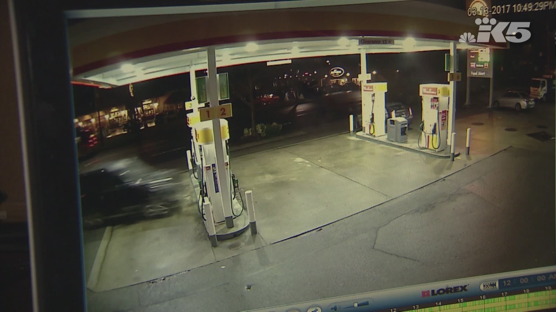 pump bursts into flames after car crashes into gas station king5 com gas pump bursts into flames after car crash