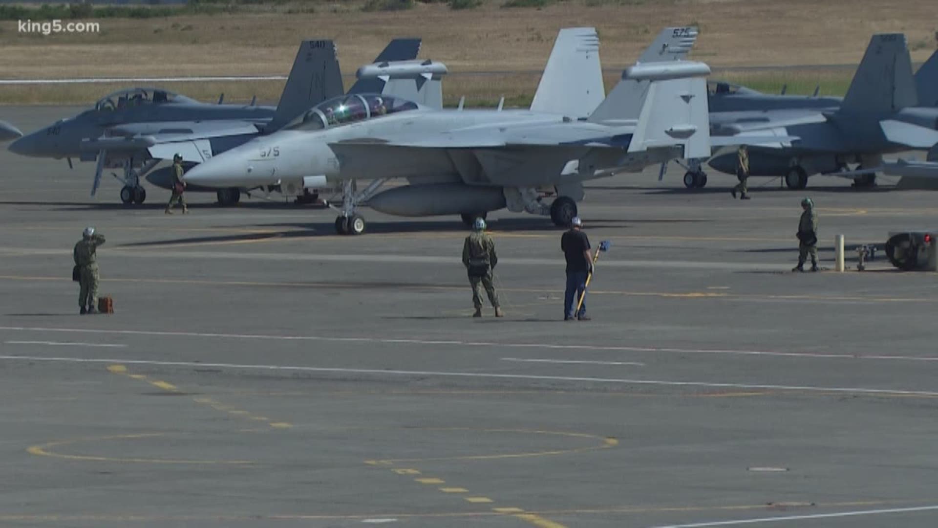 Navy Secretary Richard Spencer met with community leaders from across Whidbey Island to discuss noise issues surrounding Growler jets stationed in Oak Harbor.
