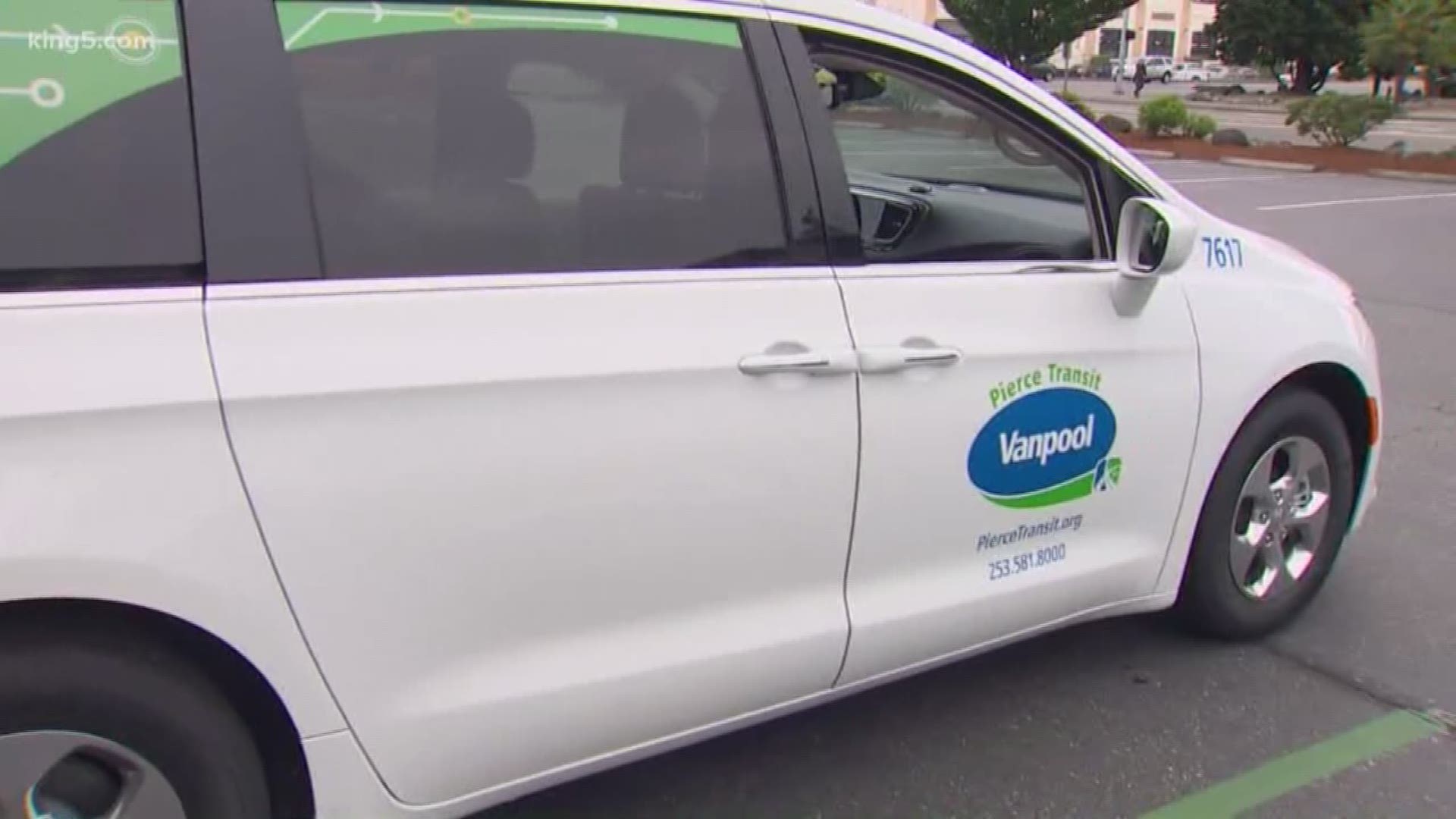 Pierce Transit and Tacoma Public Utilities are hoping to cut down on pollution by implementing an all-electric and hybrid vanpool fleet