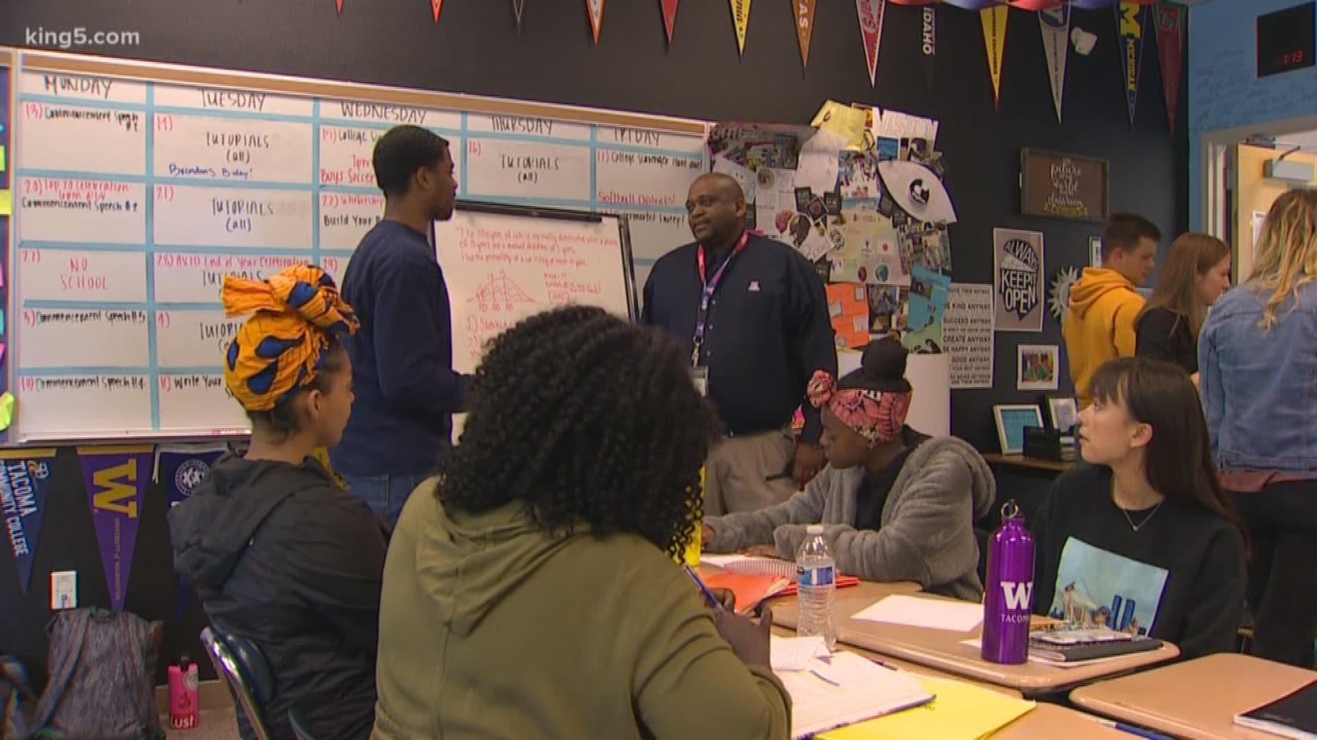 This week a local educator was honored with a national award, only given to one other person in the country. KING 5's Jenna Hanchard got the chance to speak with him and the students who look up to him.