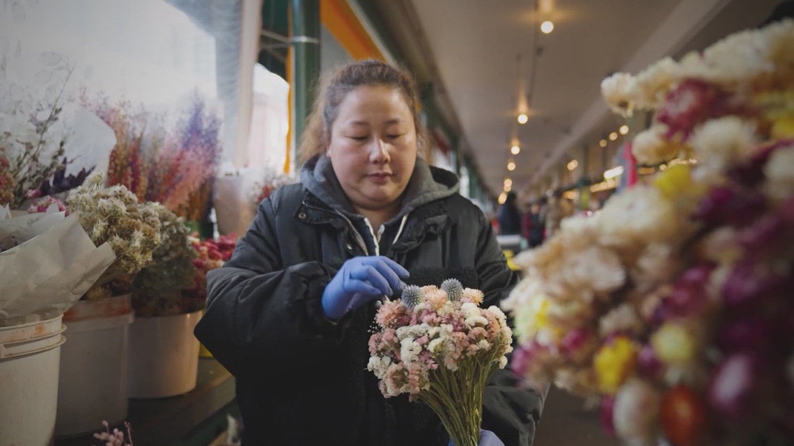 Floodwaters threaten the Hmong flower farmers who help define Pike Place Market