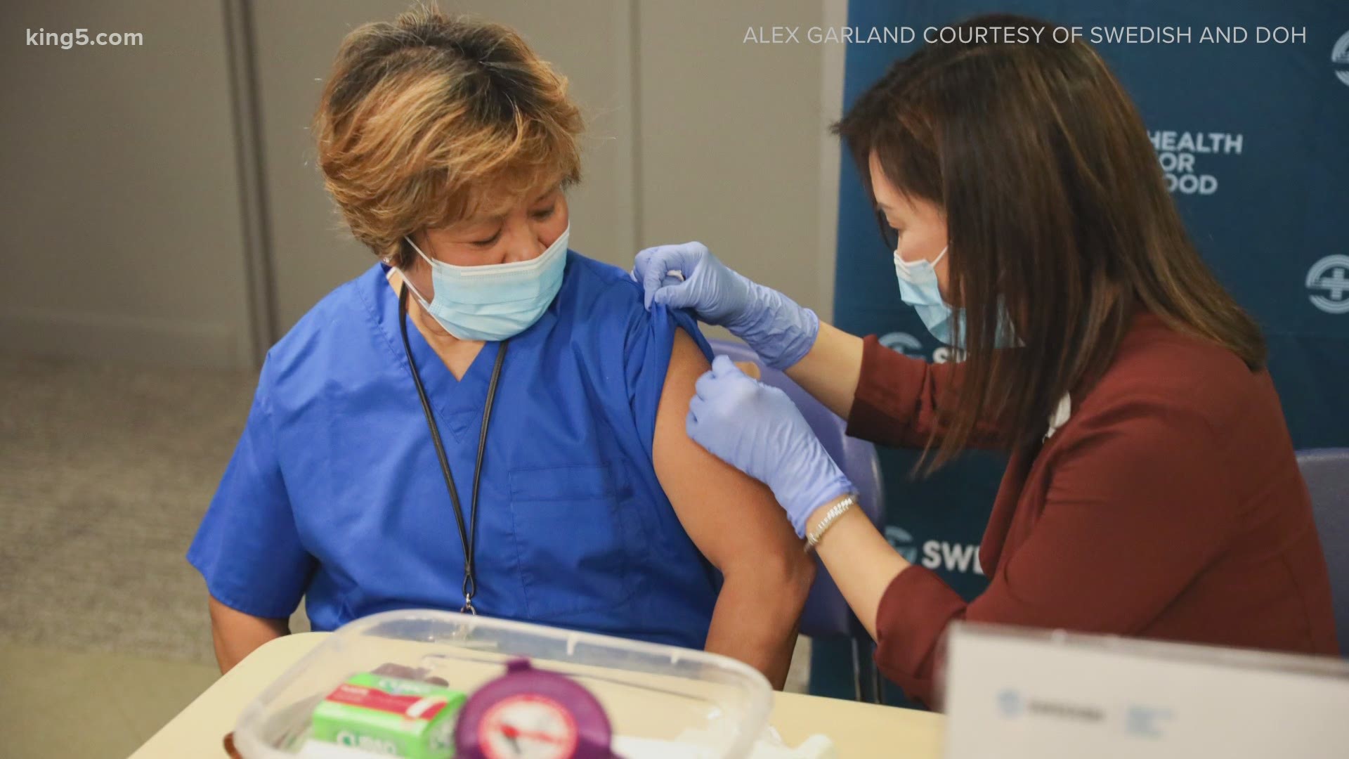 UW Medicine, Seattle Children’s and Swedish are all expected to vaccinate frontline workers this week. Overlake will begin inoculations next week.