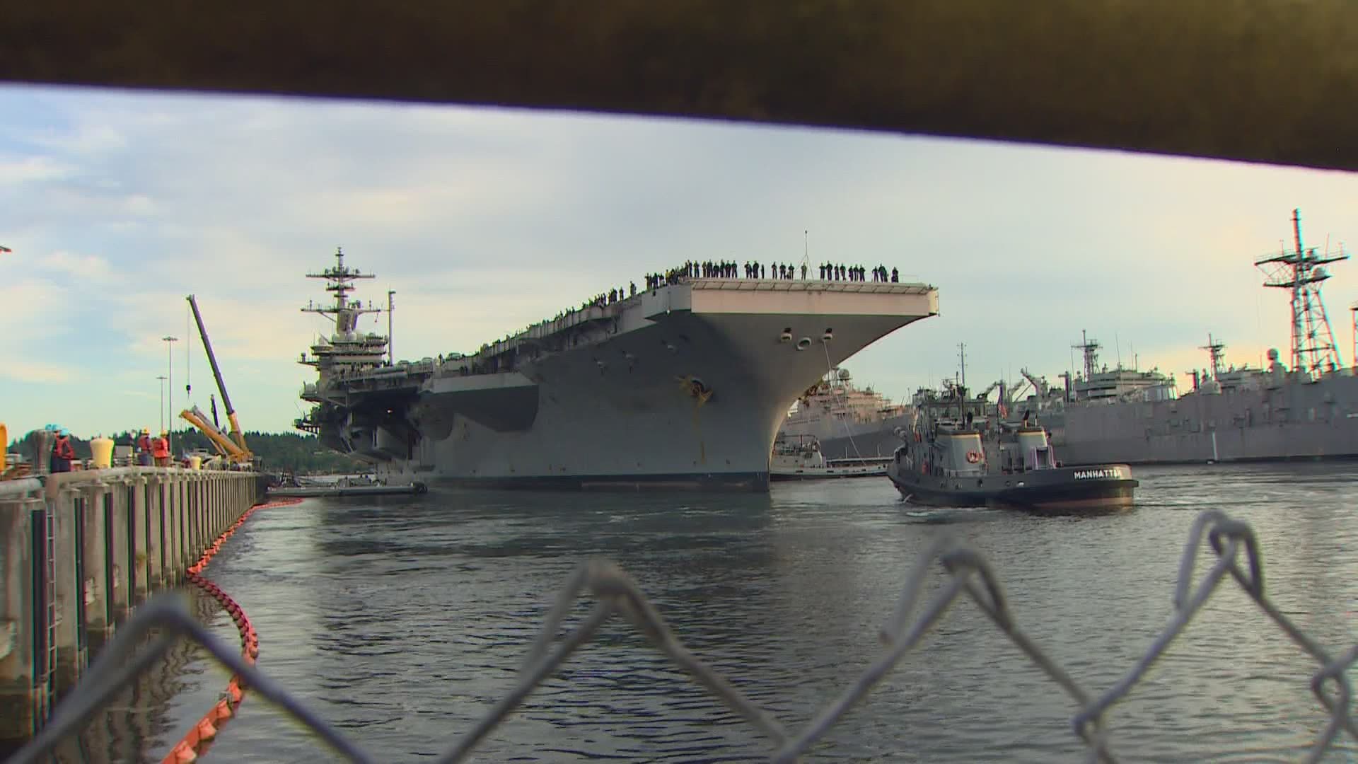 The boat will be undergoing maintenance, upgrades and improvements at Naval Base Kitsap.