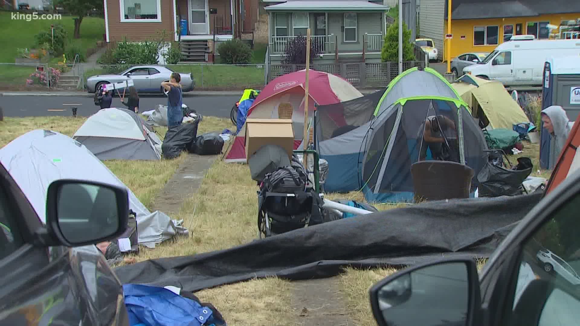 Advocates say the overwhelming majority of the 110 homeless residents simply dispersed into the community. City officials say they're exploring housing options.