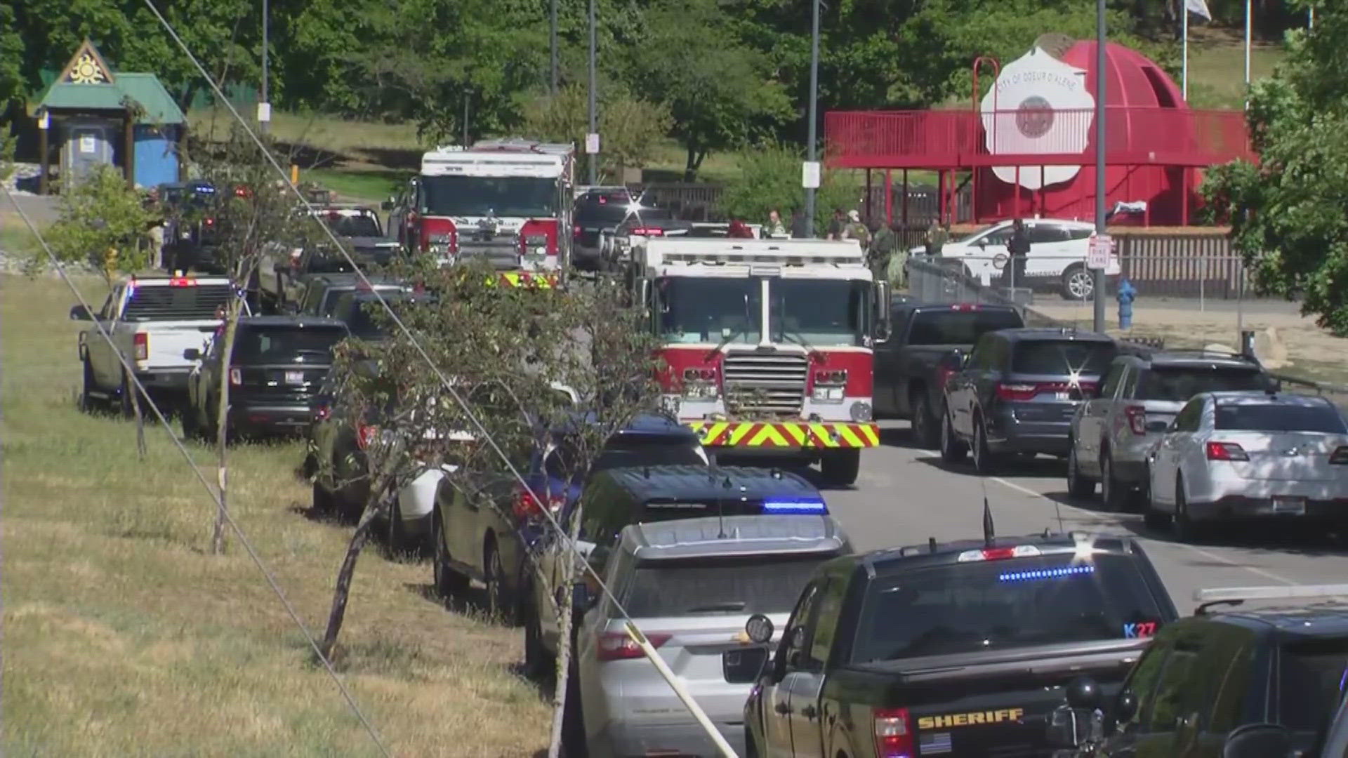 A brush fire was used to ambush firefighters near Couer d'Alene, ID on Sunday. A gunman shot and killed two firefighters and injured another.