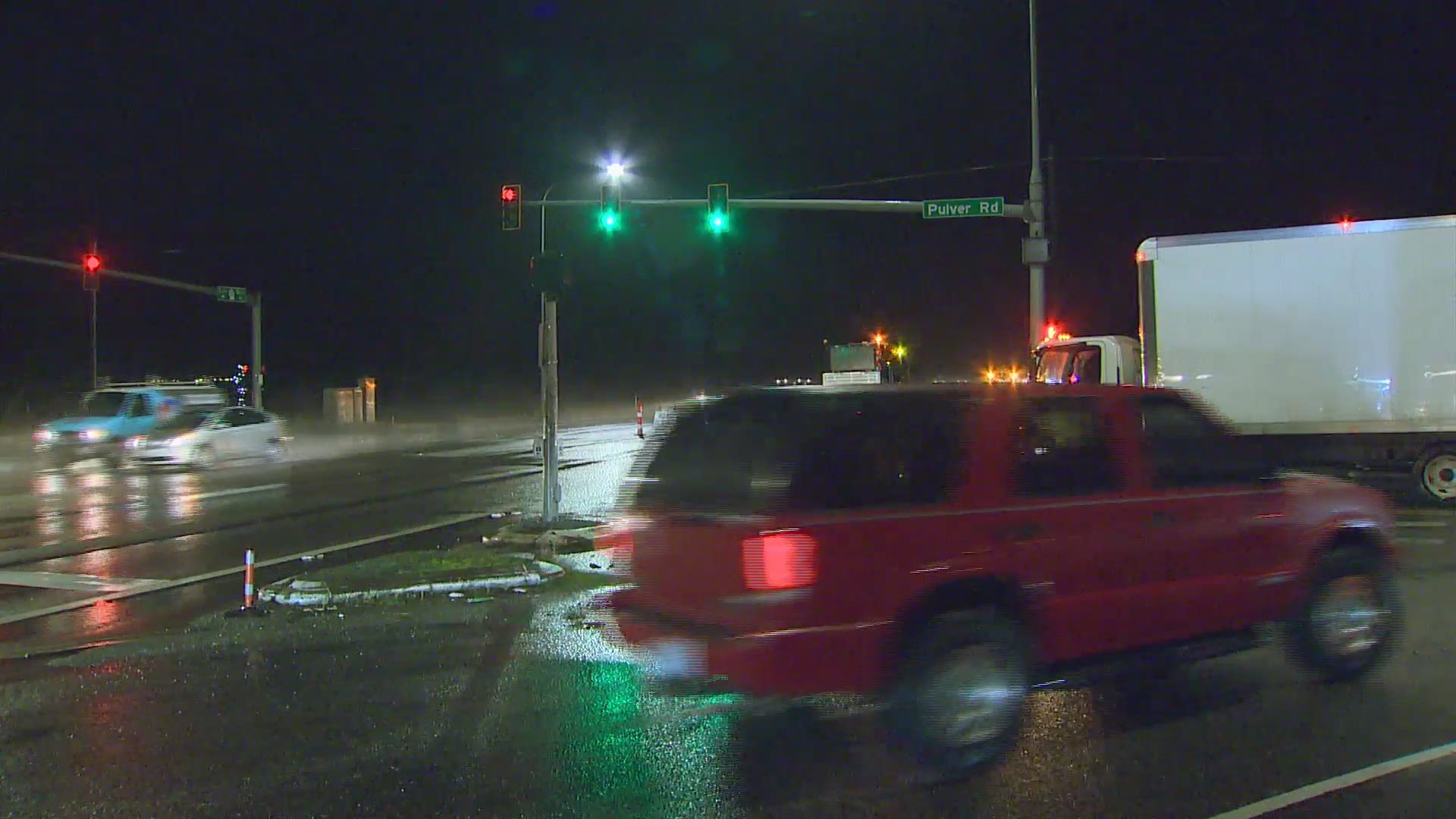 Authorities say one person has died at the scene after a car crashed into a passing train in western Washington Friday, Dec. 27, 2019.