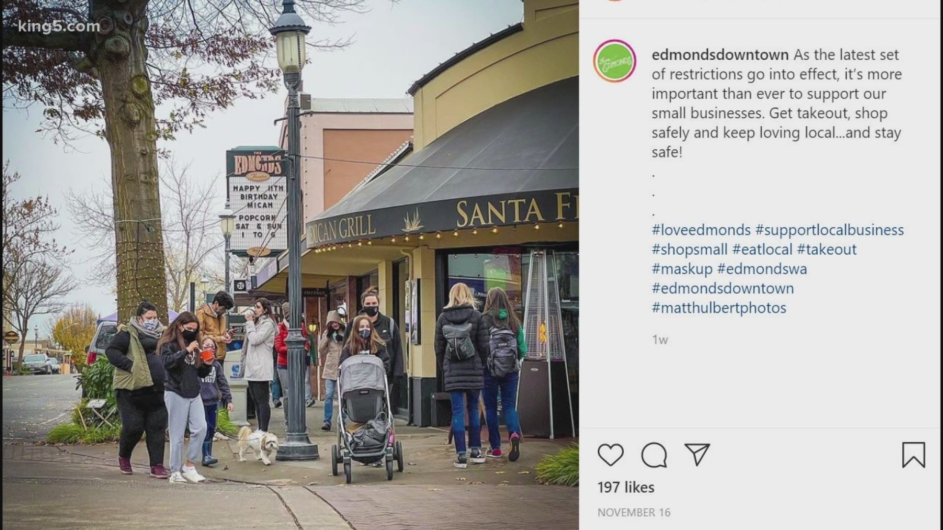 The city of Edmonds is encouraging people to shop and eat at local businesses and restaurants through a holiday promotion called "First Dibs."
