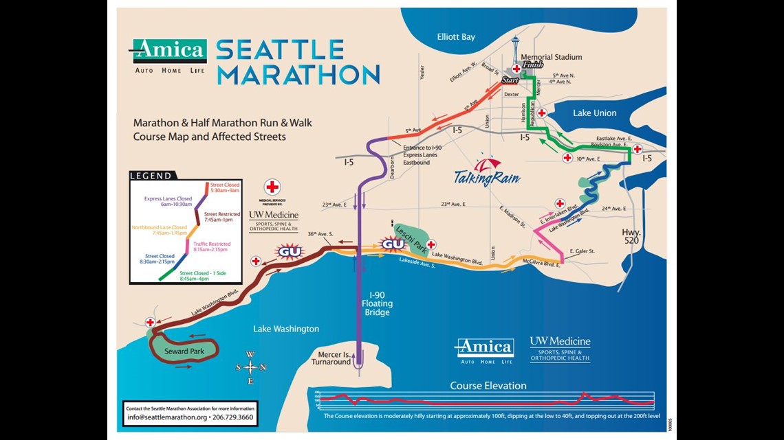 Seattle Marathon Road Closures