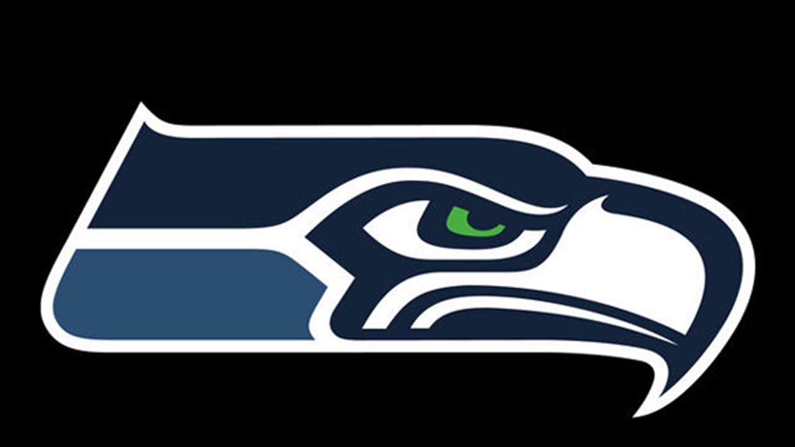 seahawks logo black background