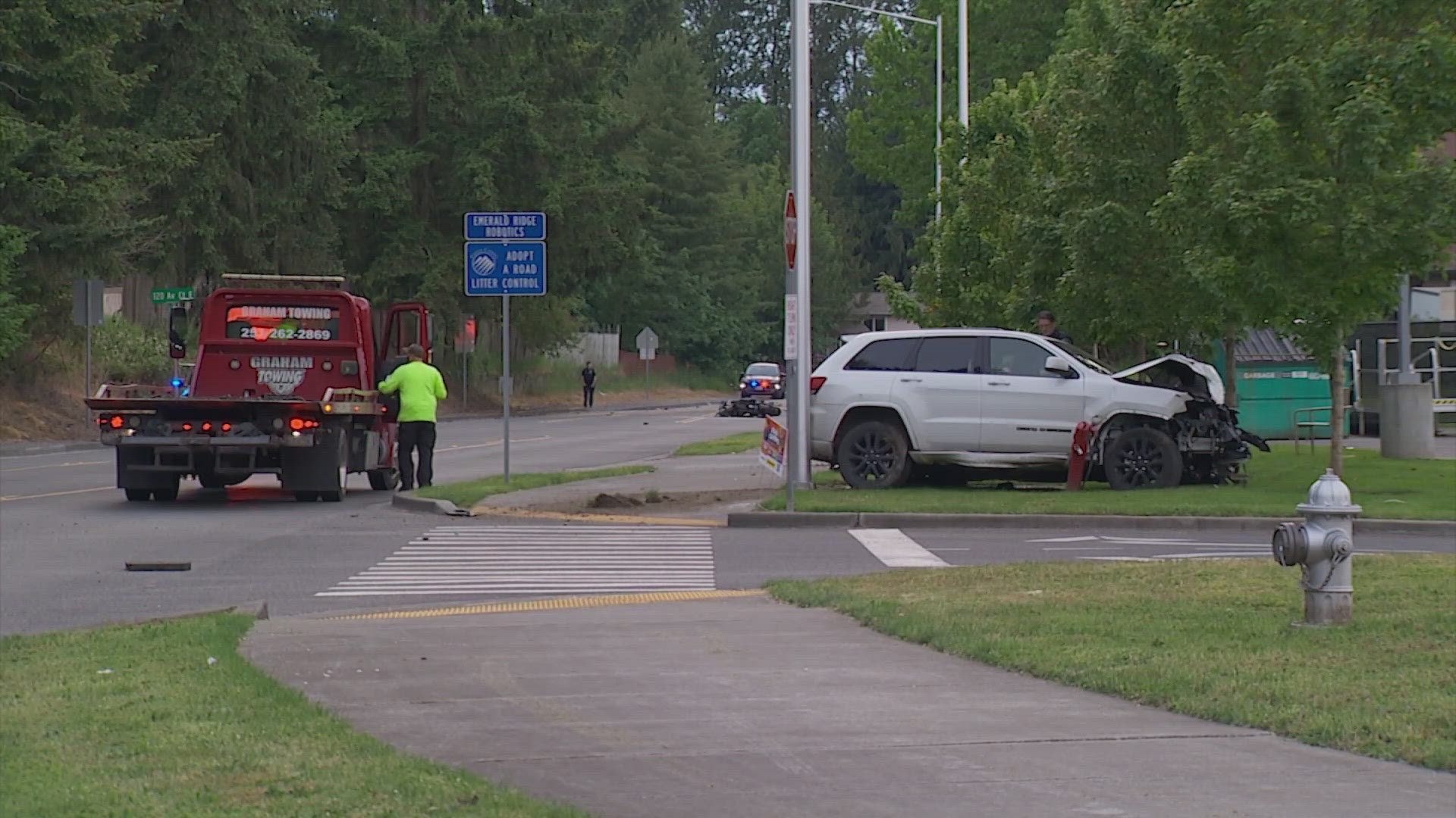 Authorities said the "reckless" driver crashed into a motorcycle head-on and killed a person.