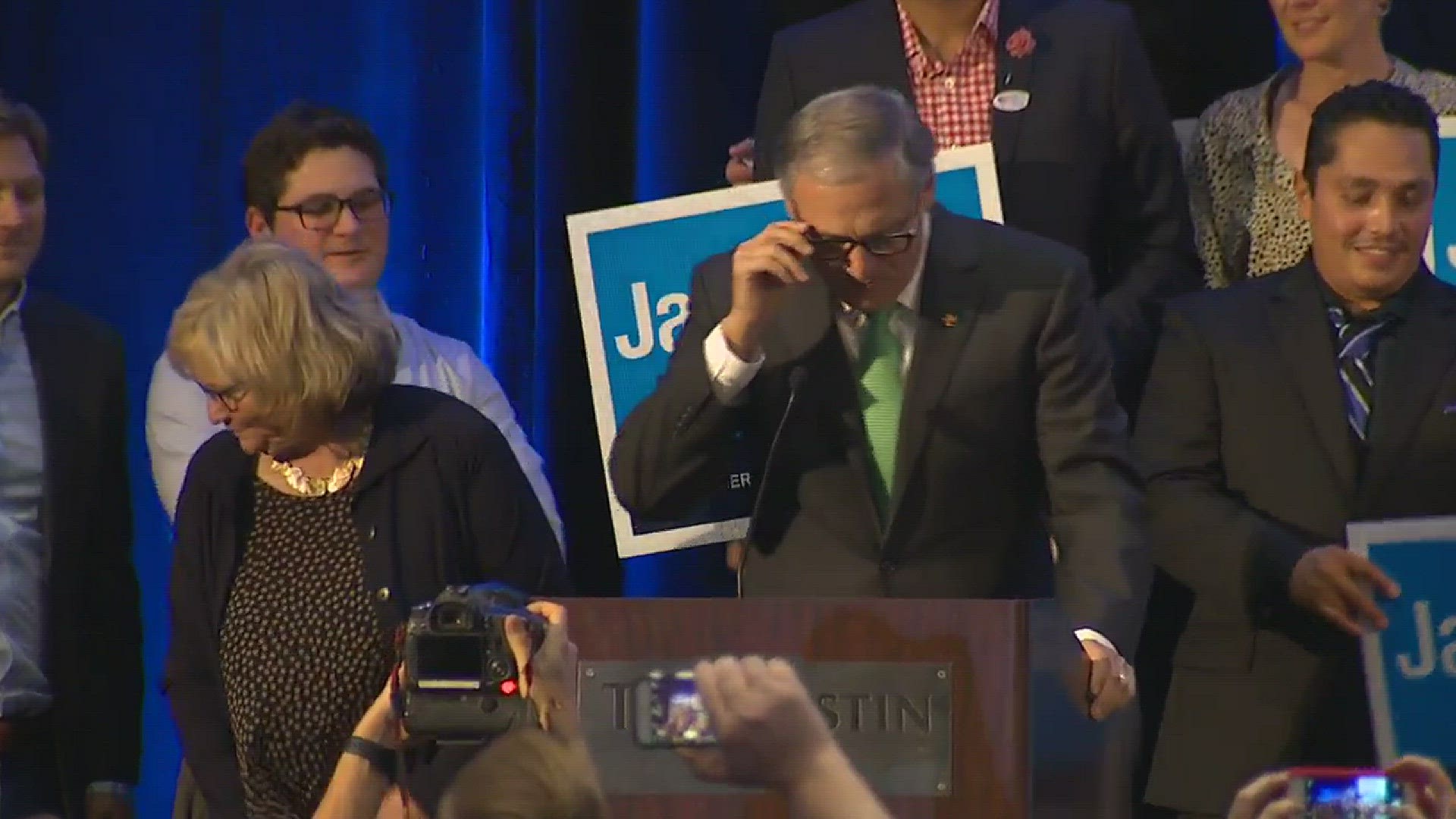 Jay Inslee won his second term as Washington's governor.