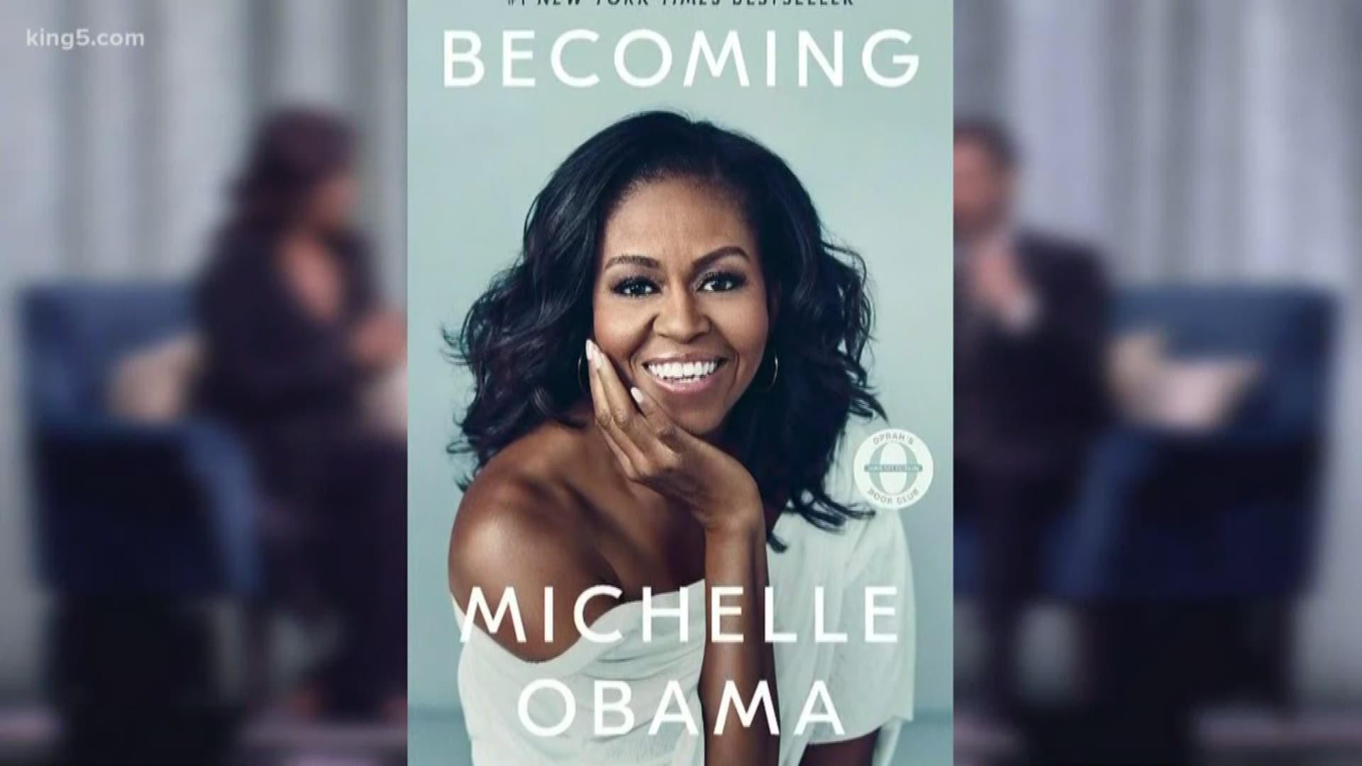 February snowstorms postponed Michelle Obama's scheduled book stop. On Sunday evening she finally made it to the Tacoma Dome.