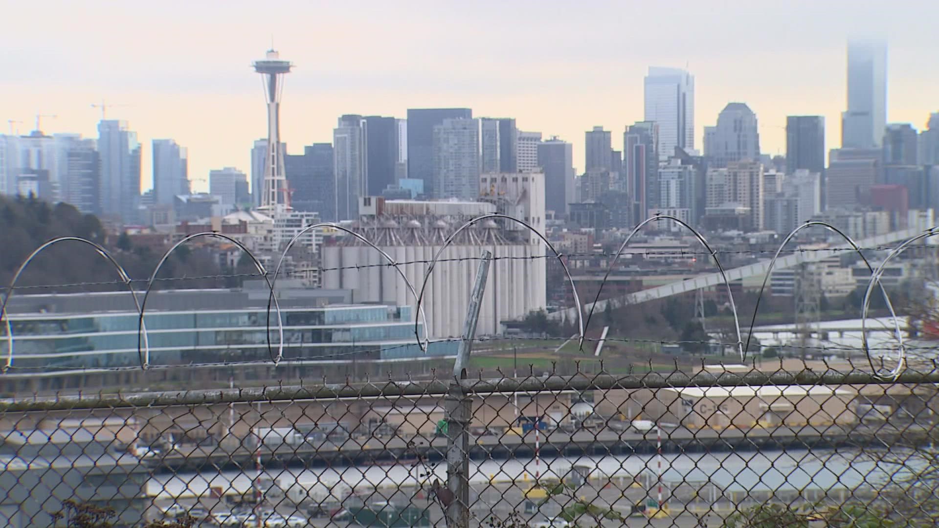 Ursula Judkins Viewpoint Park is place many people visit for the view of the Seattle skyline.