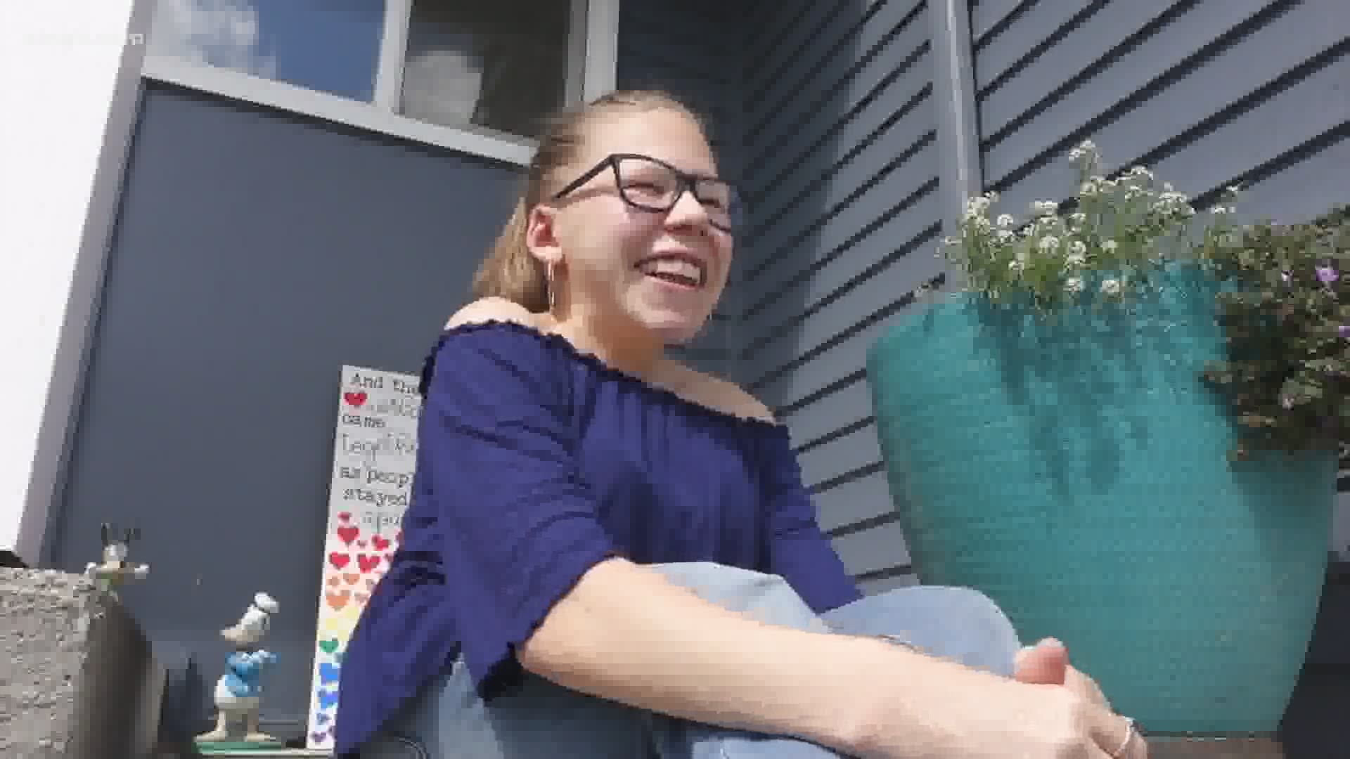 Cassidy Huff is one of about 150 people in the world to suffer from Conradi–Hünermann syndrome, a rare genetic condition. But she's not letting it slow her down.